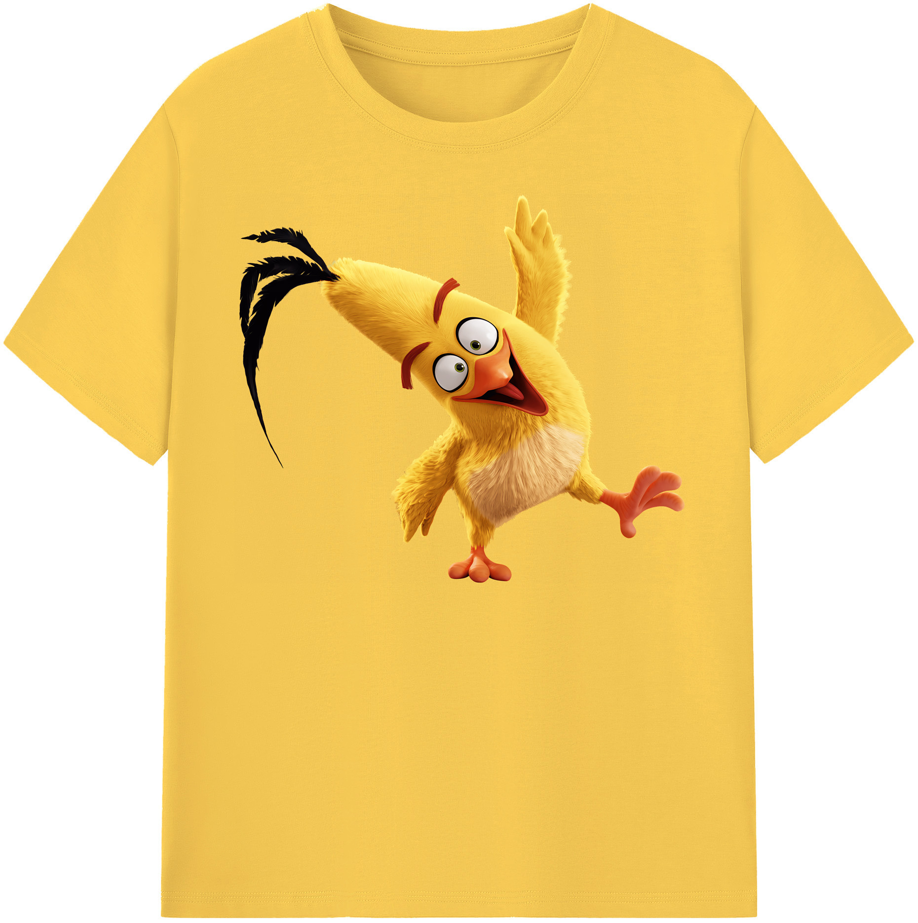 （画像用） Angry Birds アングリーバード 綿100％半袖Tシャツ（フロントプリント）