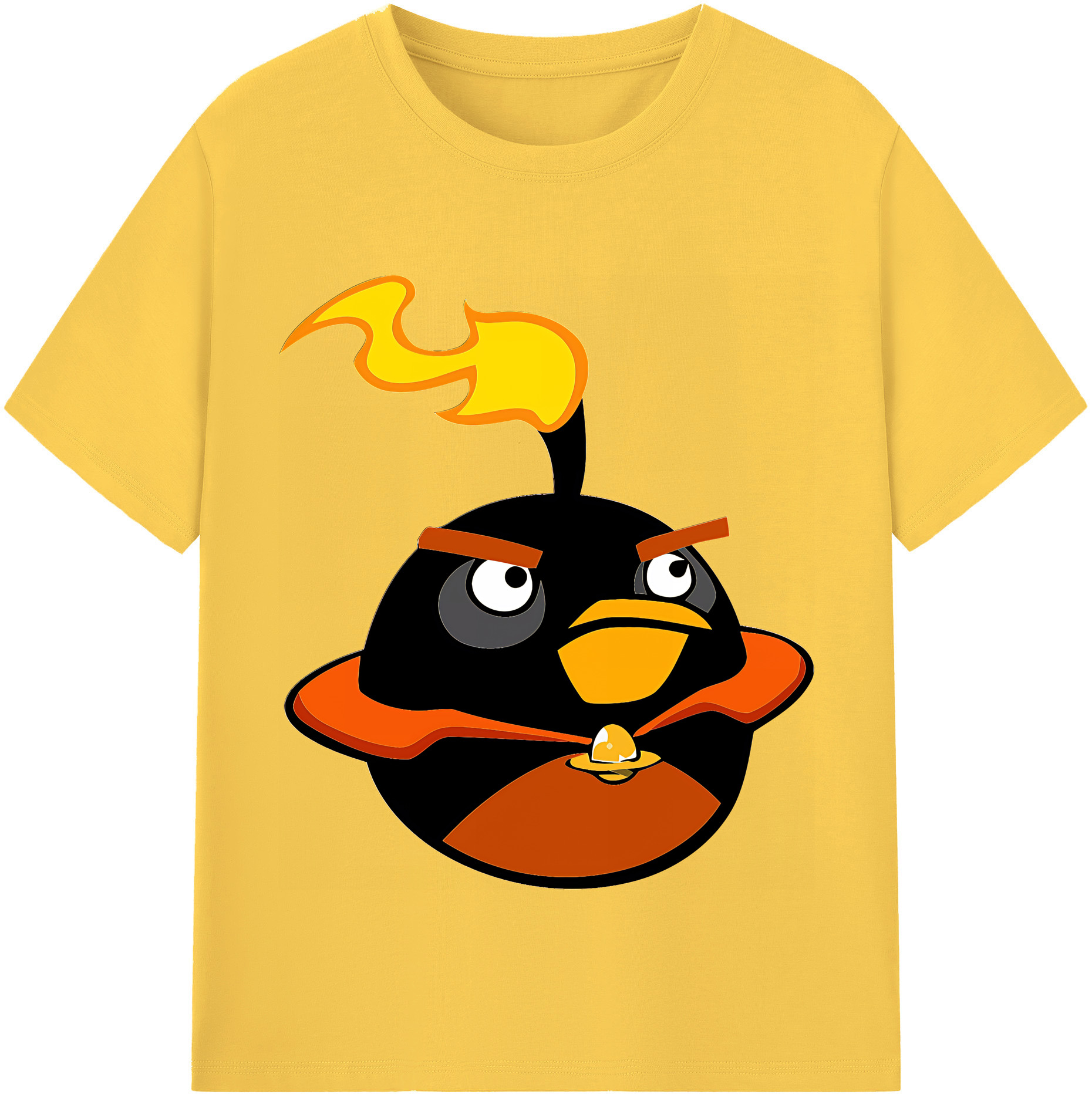 （画像用） Angry Birds アングリーバード 綿100％半袖Tシャツ（フロントプリント）