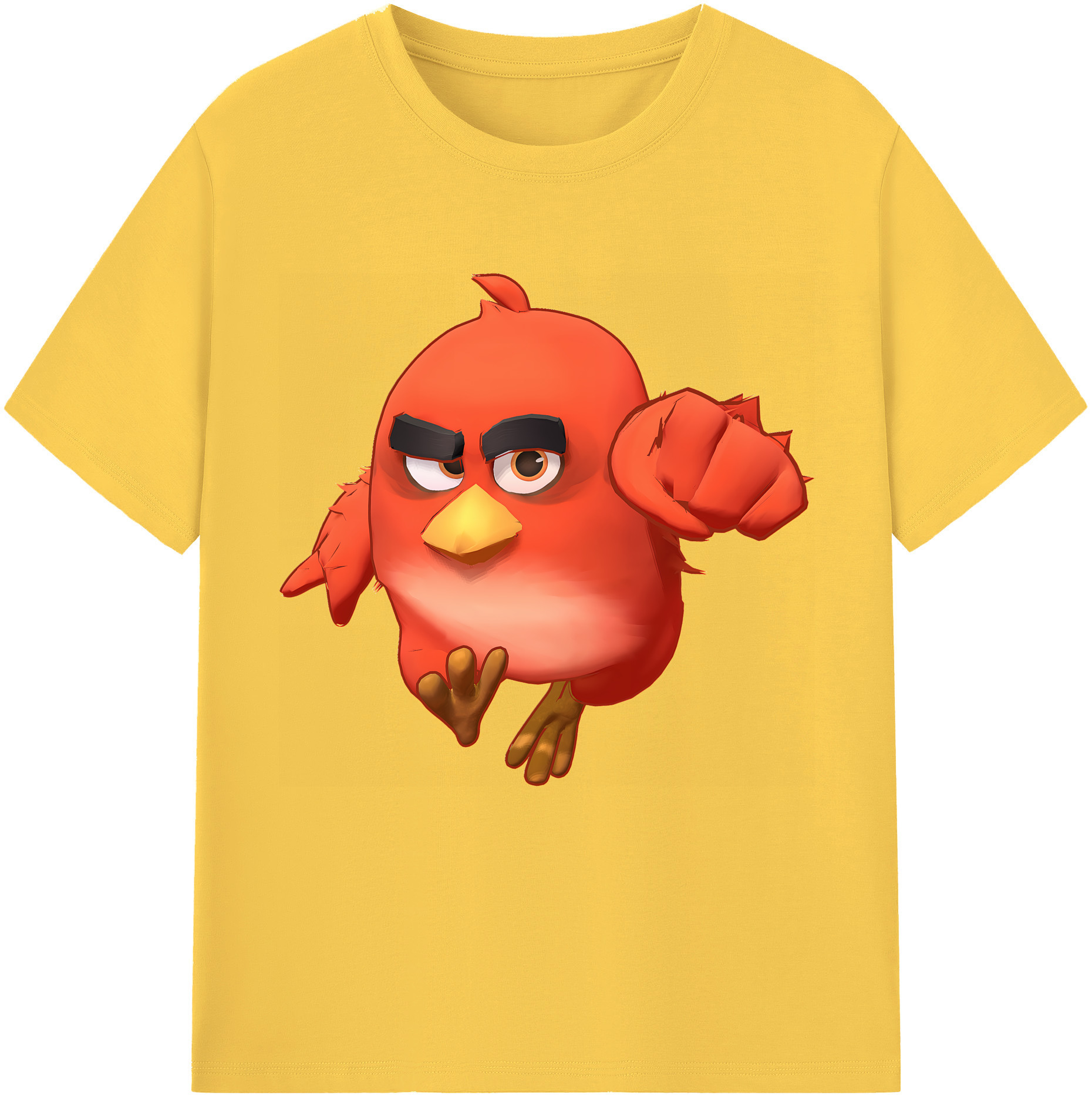 （画像用） Angry Birds アングリーバード 綿100％半袖Tシャツ（フロントプリント）