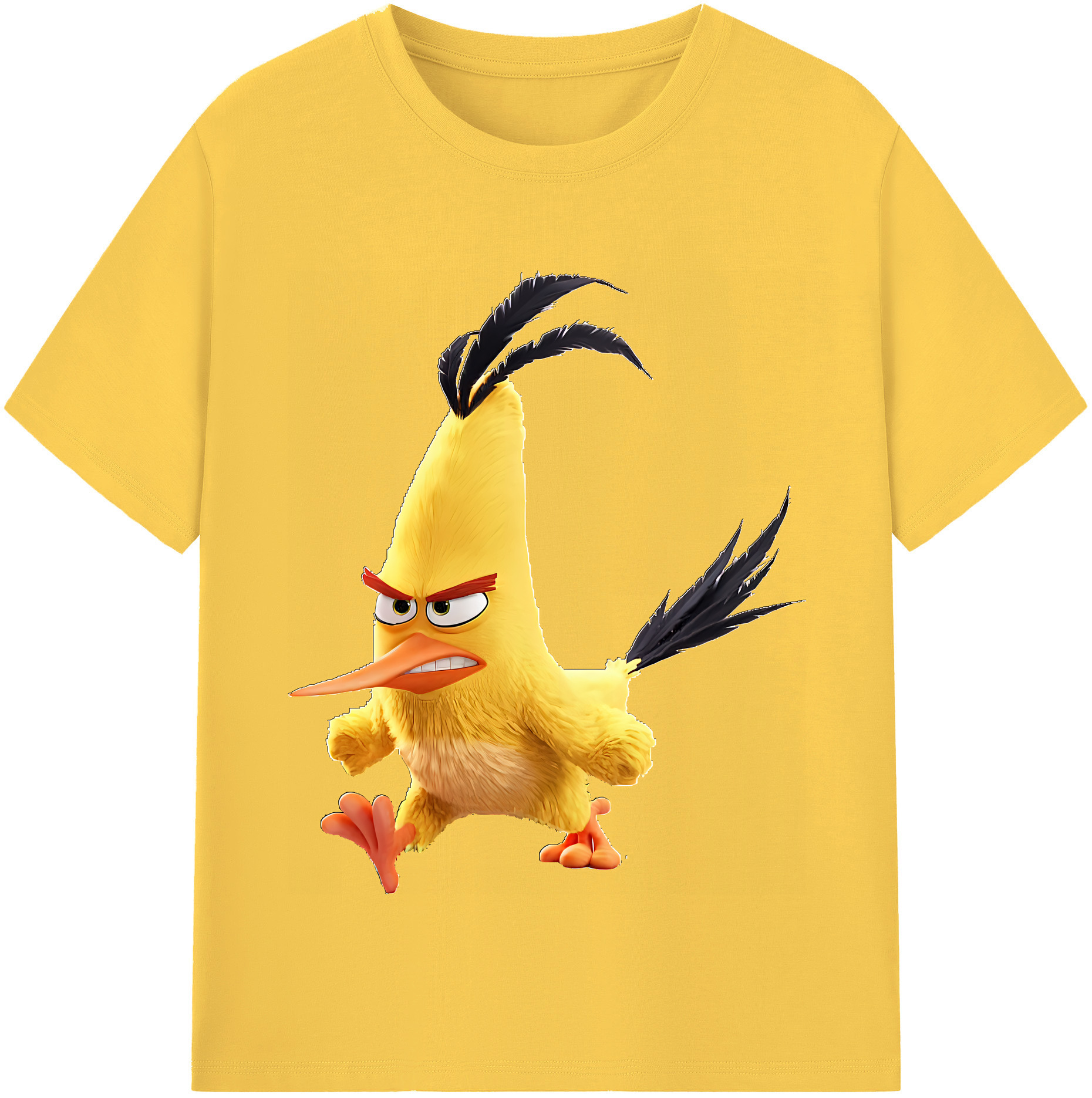 （画像用） Angry Birds アングリーバード 綿100％半袖Tシャツ（フロントプリント）