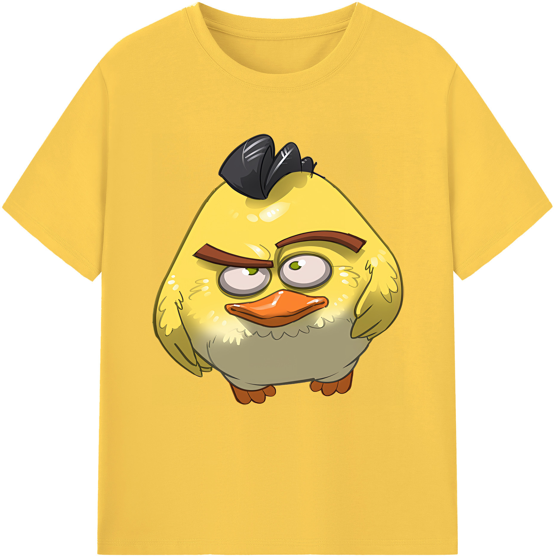 （画像用） Angry Birds アングリーバード 綿100％半袖Tシャツ（フロントプリント）