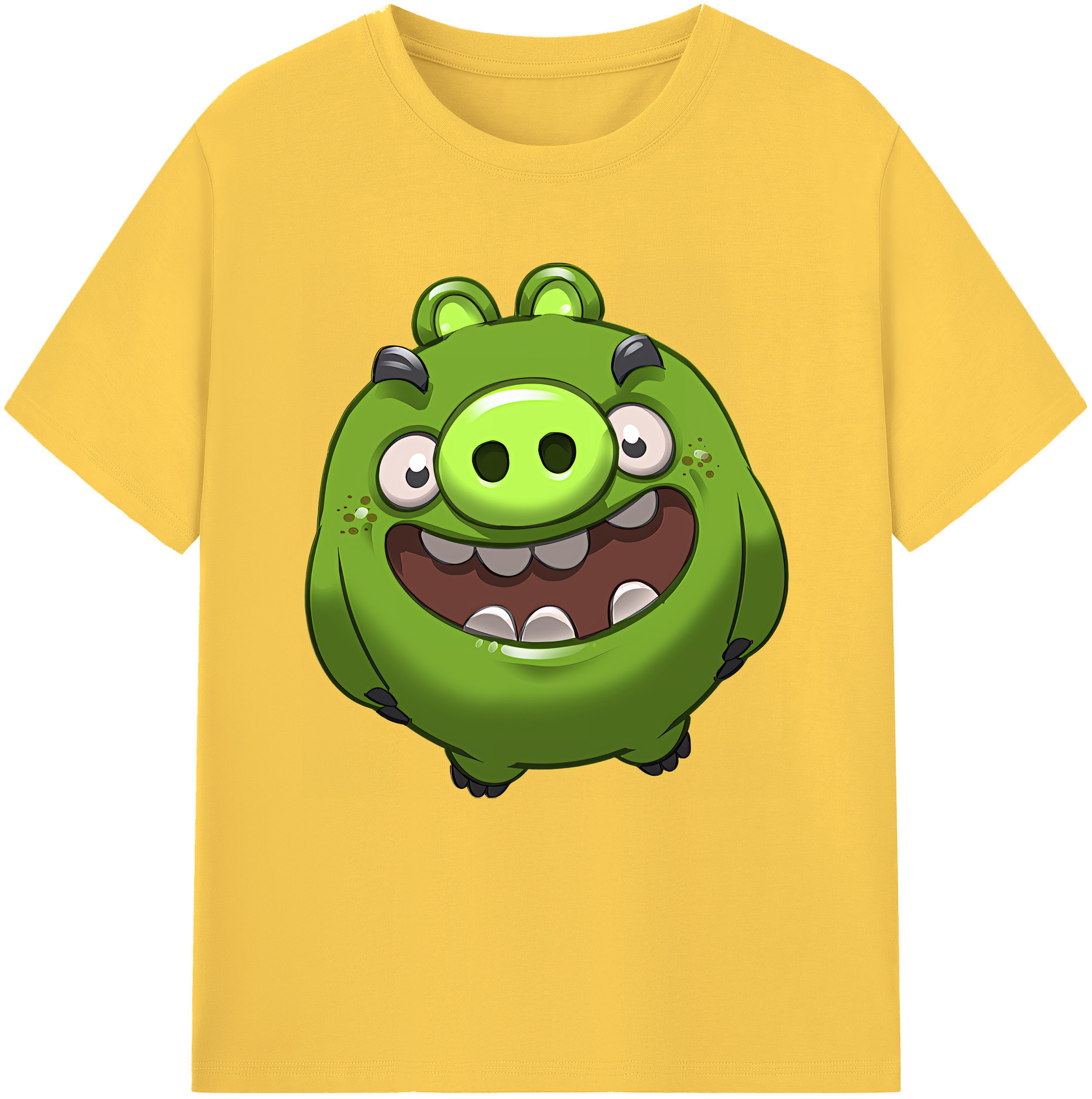 （画像用） Angry Birds アングリーバード 綿100％半袖Tシャツ（フロントプリント）
