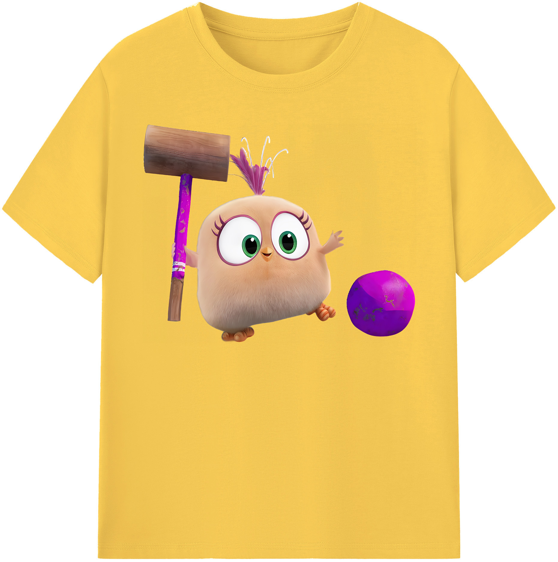 （画像用） Angry Birds アングリーバード 綿100％半袖Tシャツ（フロントプリント）