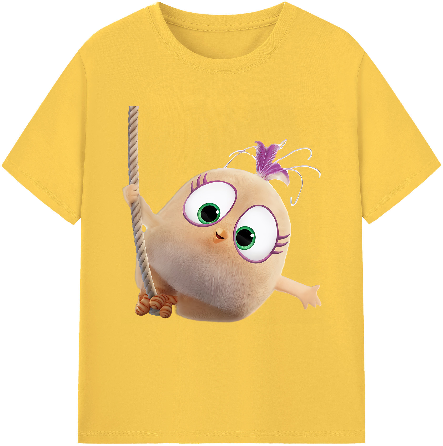 （画像用） Angry Birds アングリーバード 綿100％半袖Tシャツ（フロントプリント）