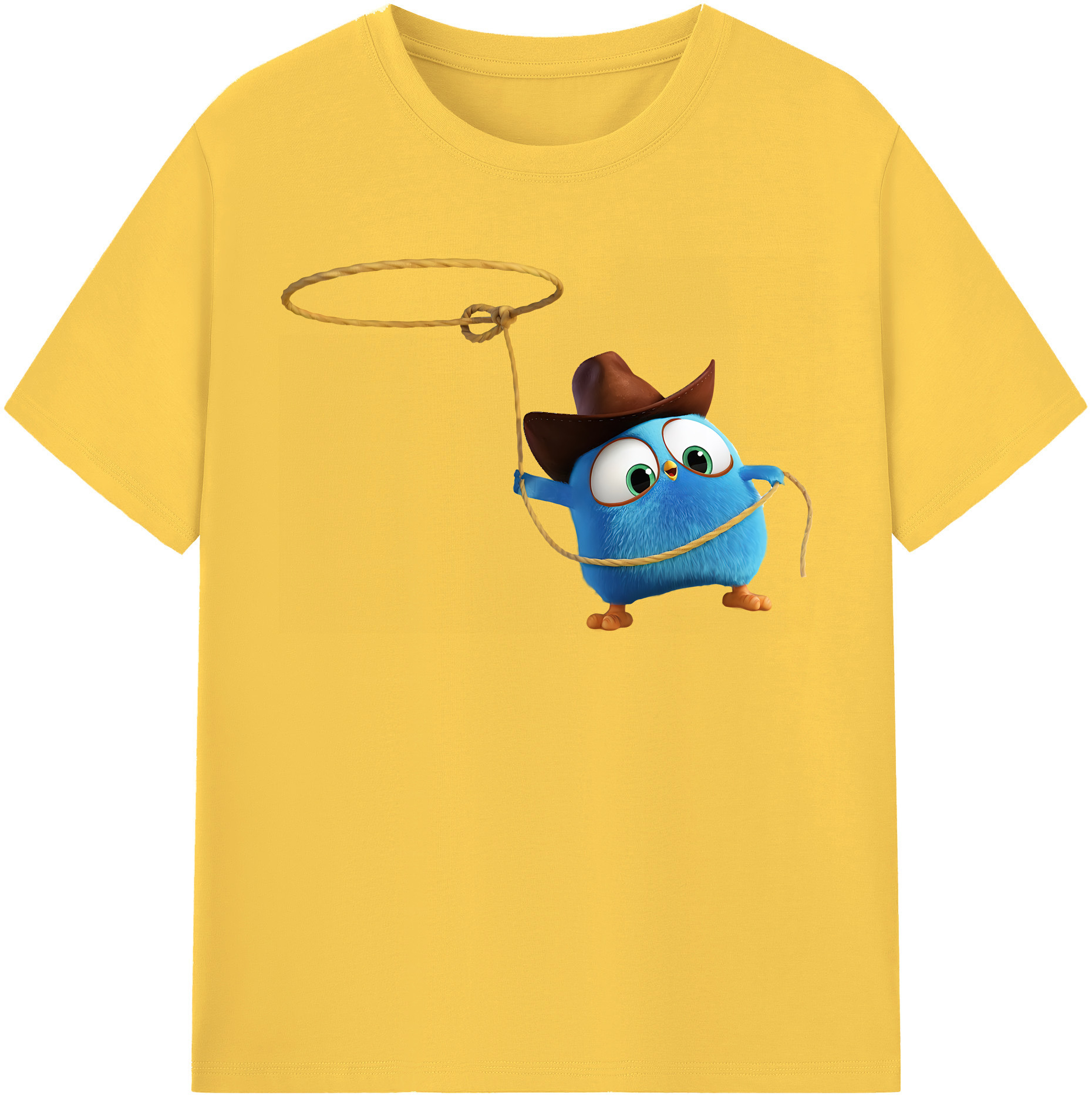 （画像用） Angry Birds アングリーバード 綿100％半袖Tシャツ（フロントプリント）