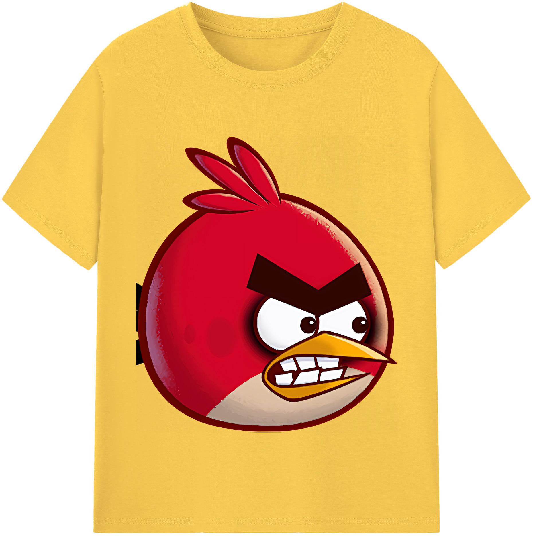 （画像用） Angry Birds アングリーバード 綿100％半袖Tシャツ（フロントプリント）
