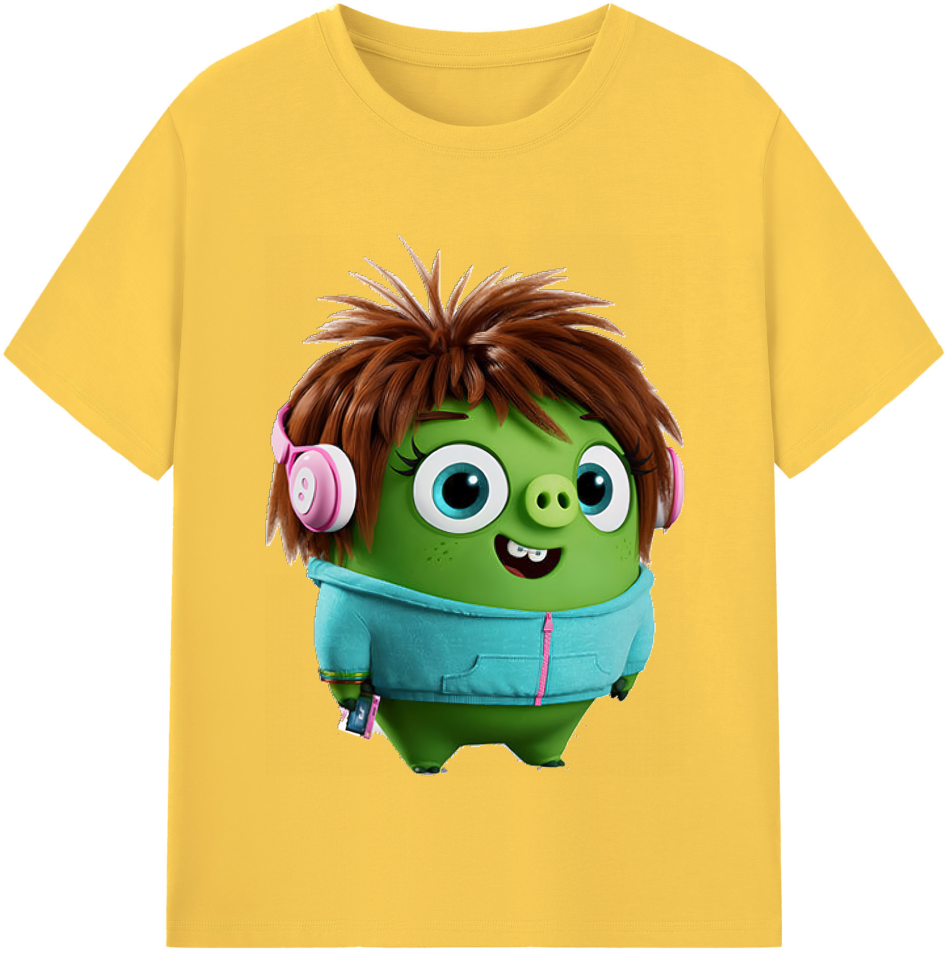 （画像用） Angry Birds アングリーバード 綿100％半袖Tシャツ（フロントプリント）
