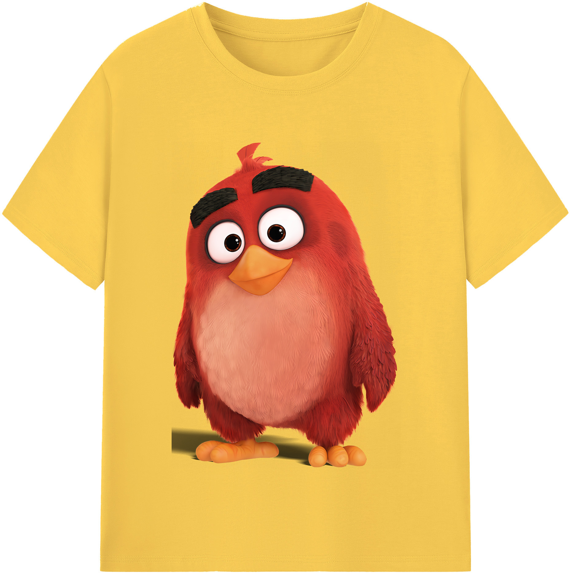 （画像用） Angry Birds アングリーバード 綿100％半袖Tシャツ（フロントプリント）