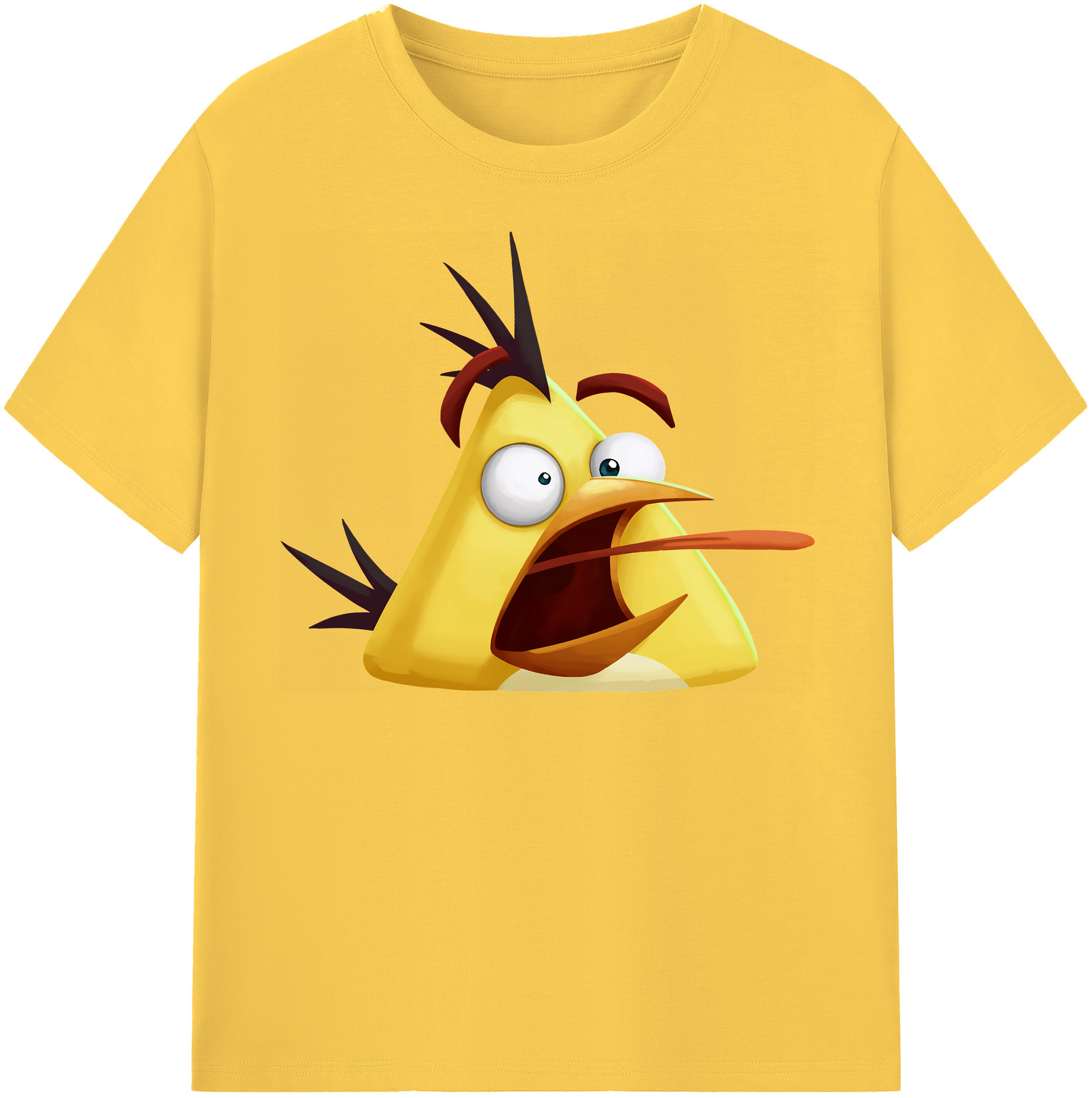 （画像用） Angry Birds アングリーバード 綿100％半袖Tシャツ（フロントプリント）
