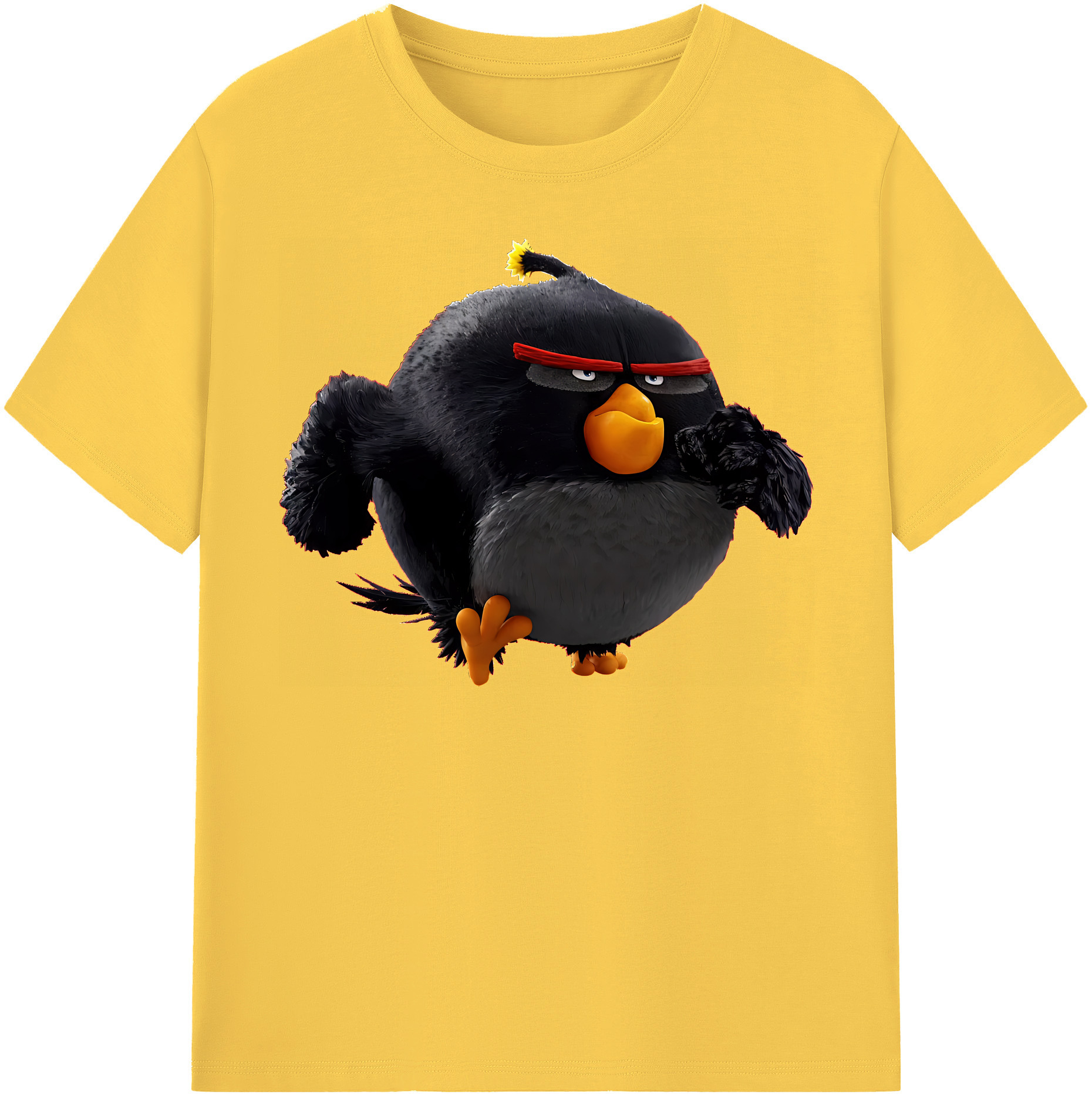 （画像用） Angry Birds アングリーバード 綿100％半袖Tシャツ（フロントプリント）