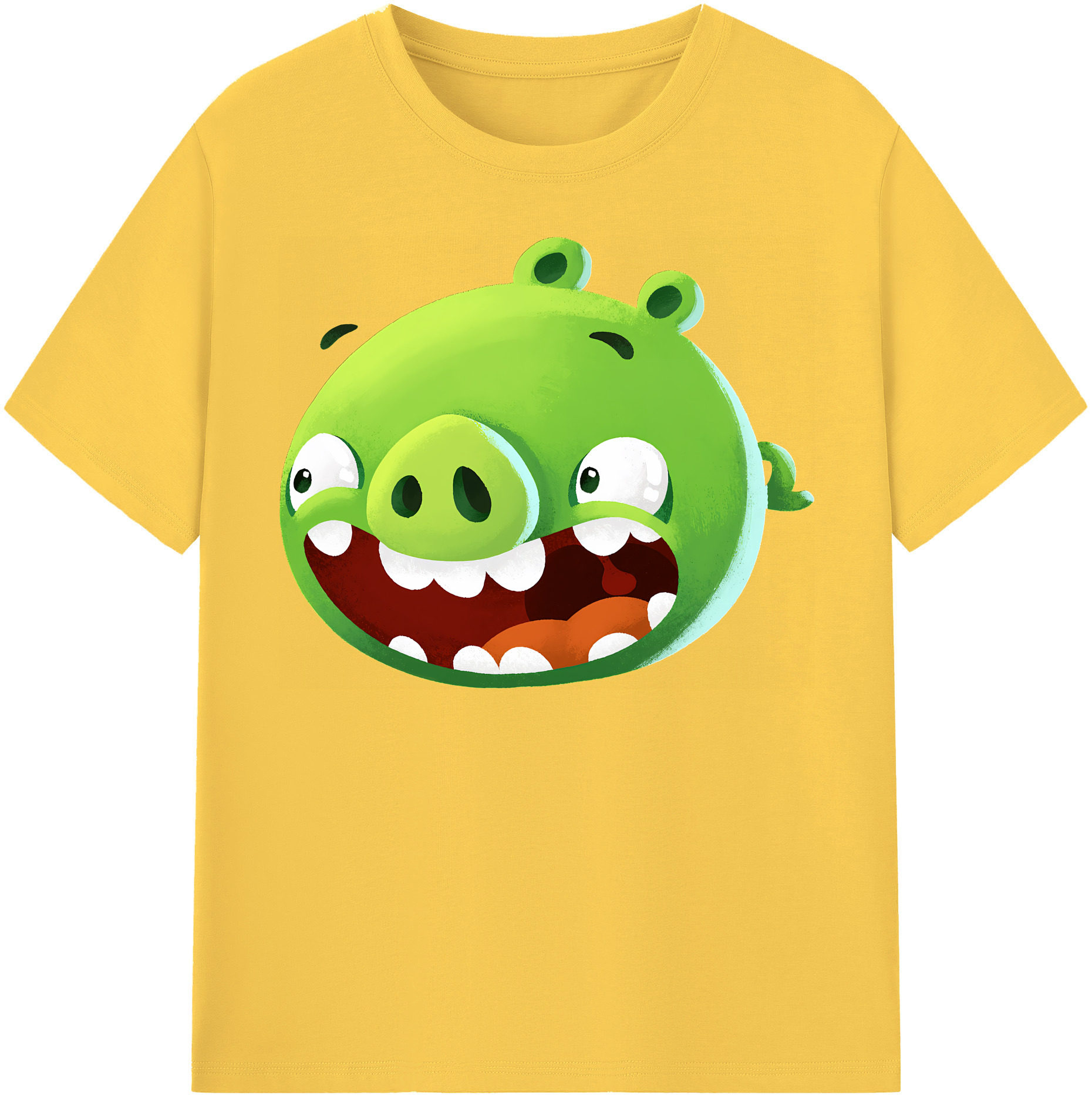 （画像用） Angry Birds アングリーバード 綿100％半袖Tシャツ（フロントプリント）