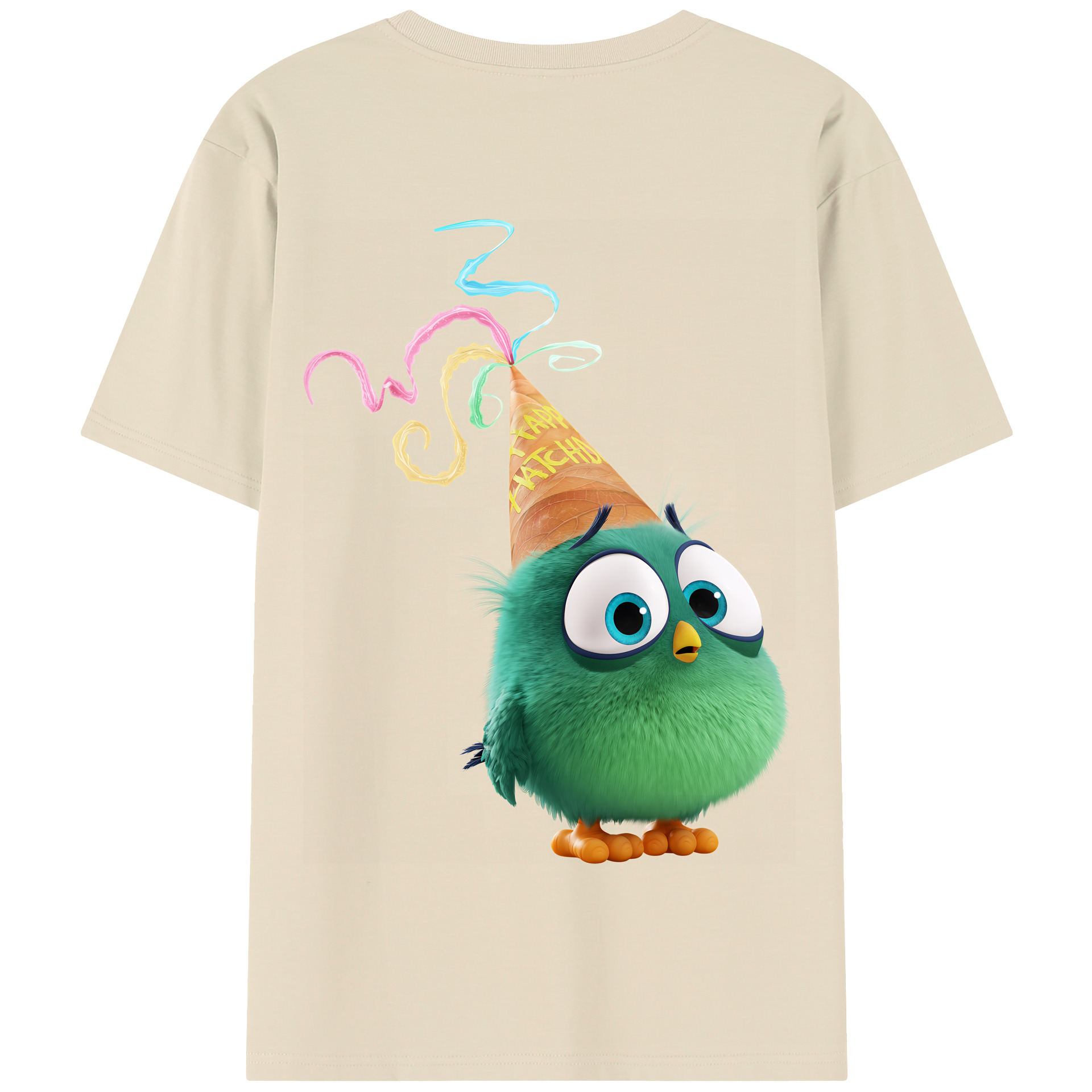 （画像用） Angry Birds アングリーバード 綿100％半袖Tシャツ（背面プリント）