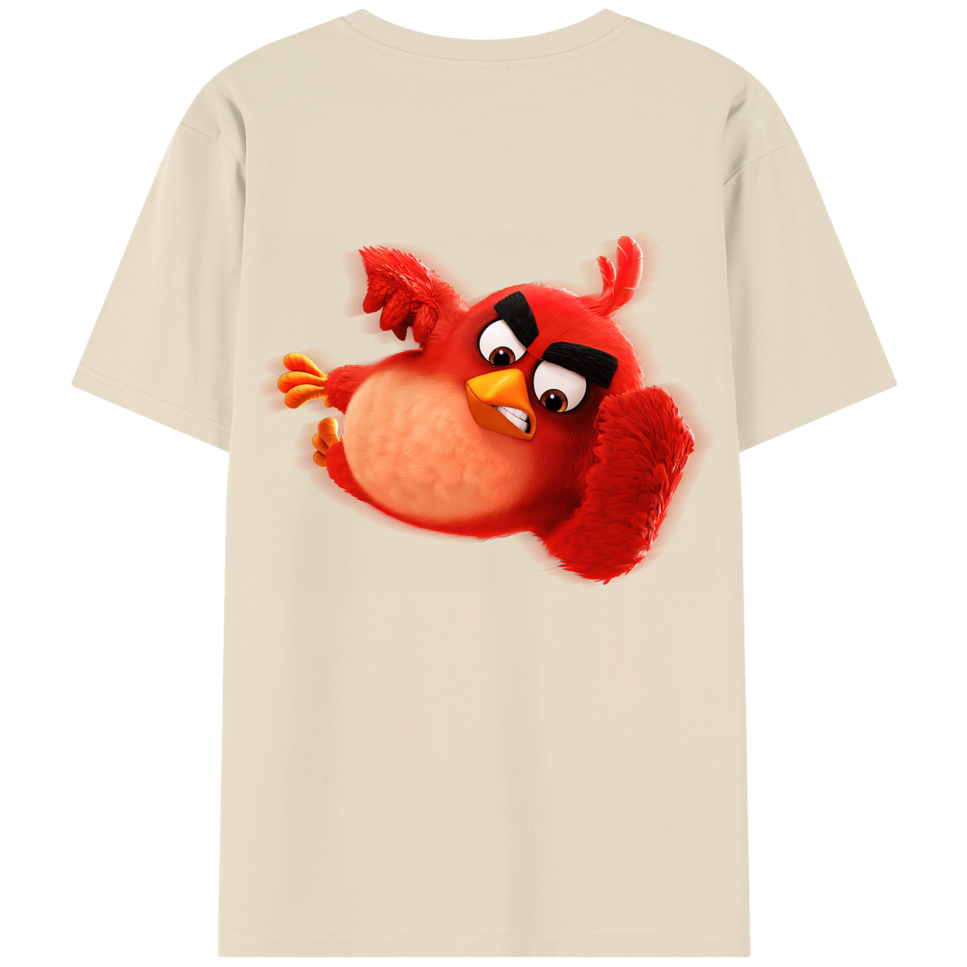 （画像用） Angry Birds アングリーバード 綿100％半袖Tシャツ（背面プリント）