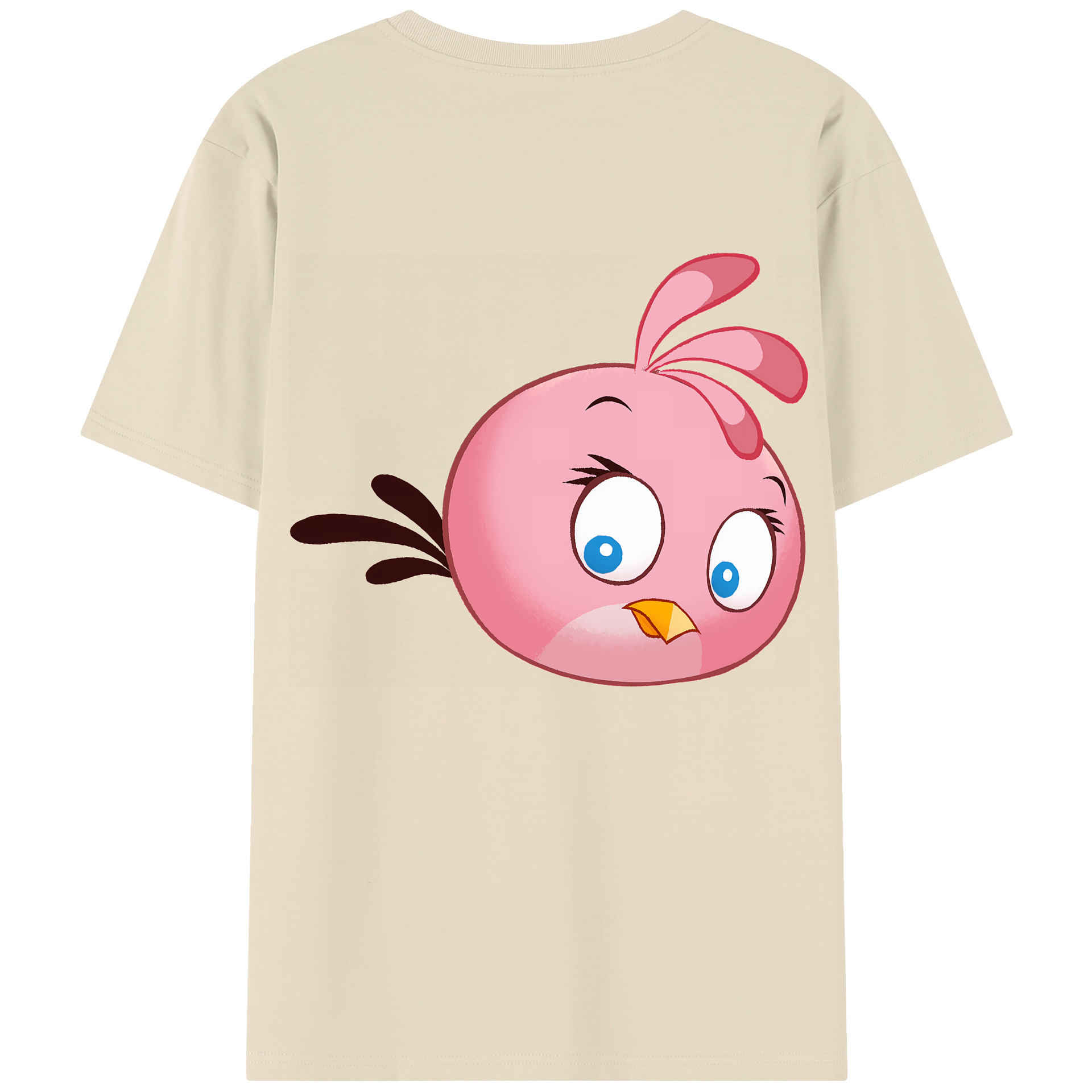 （画像用） Angry Birds アングリーバード 綿100％半袖Tシャツ（背面プリント）