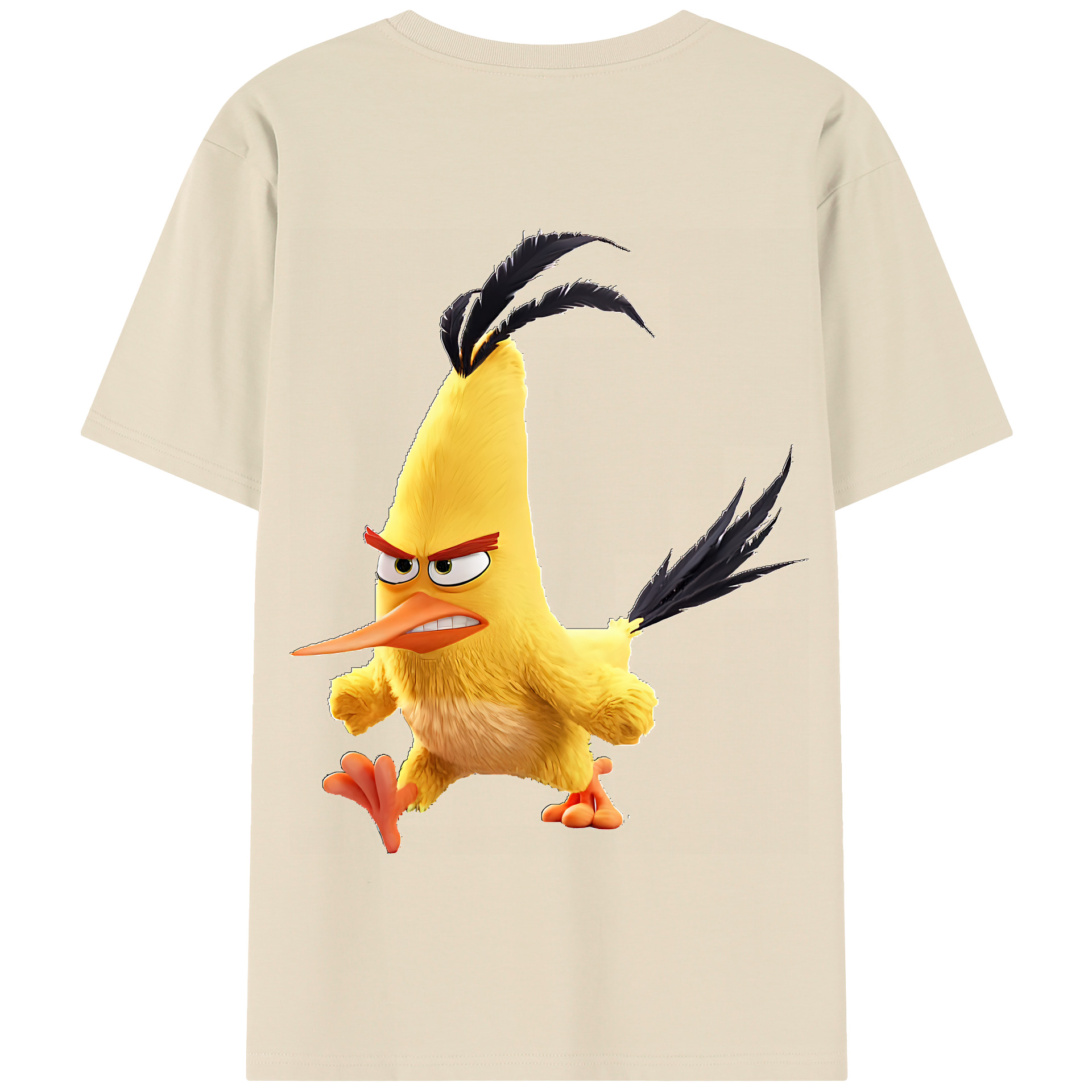 （画像用） Angry Birds アングリーバード 綿100％半袖Tシャツ（背面プリント）