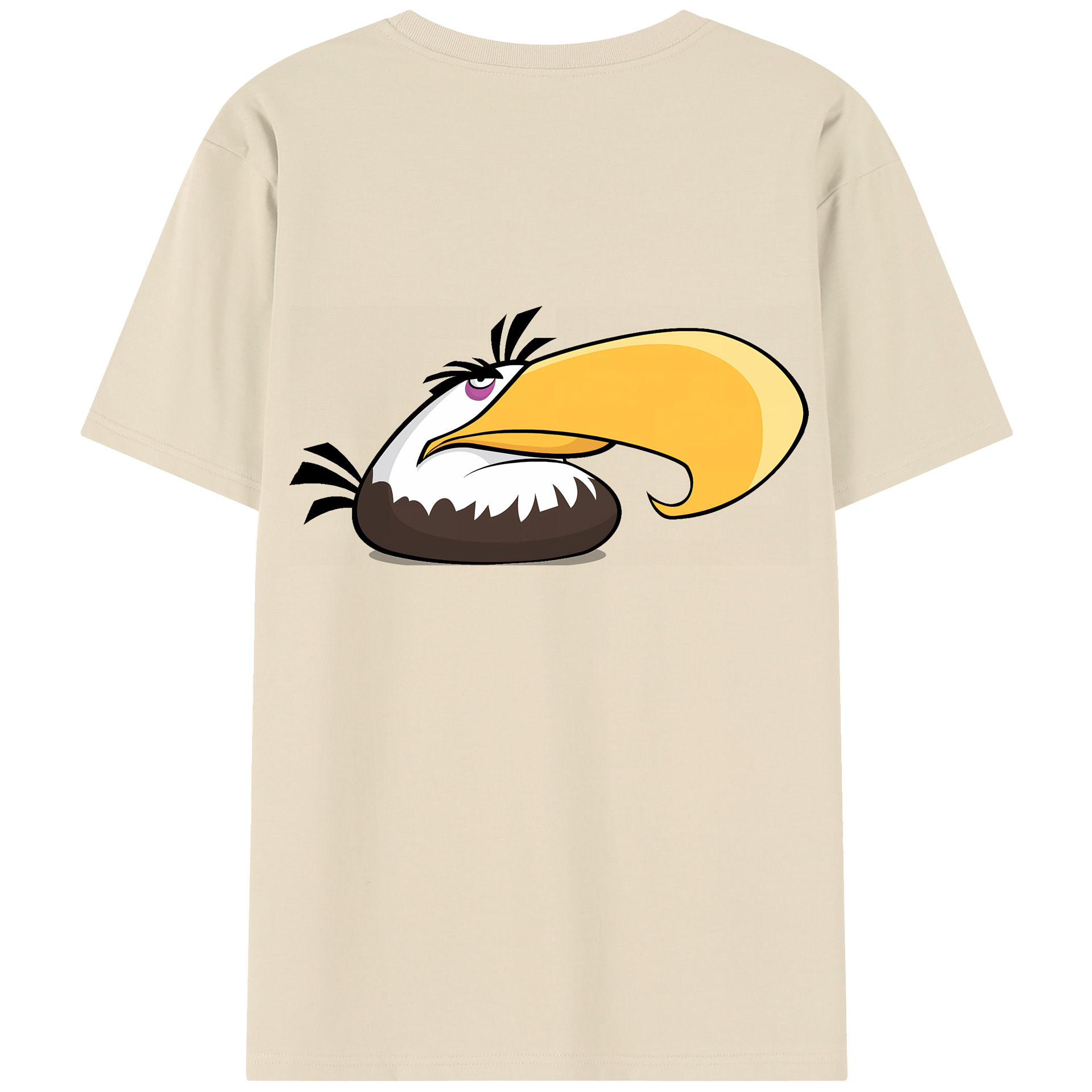 （画像用） Angry Birds アングリーバード 綿100％半袖Tシャツ（背面プリント）