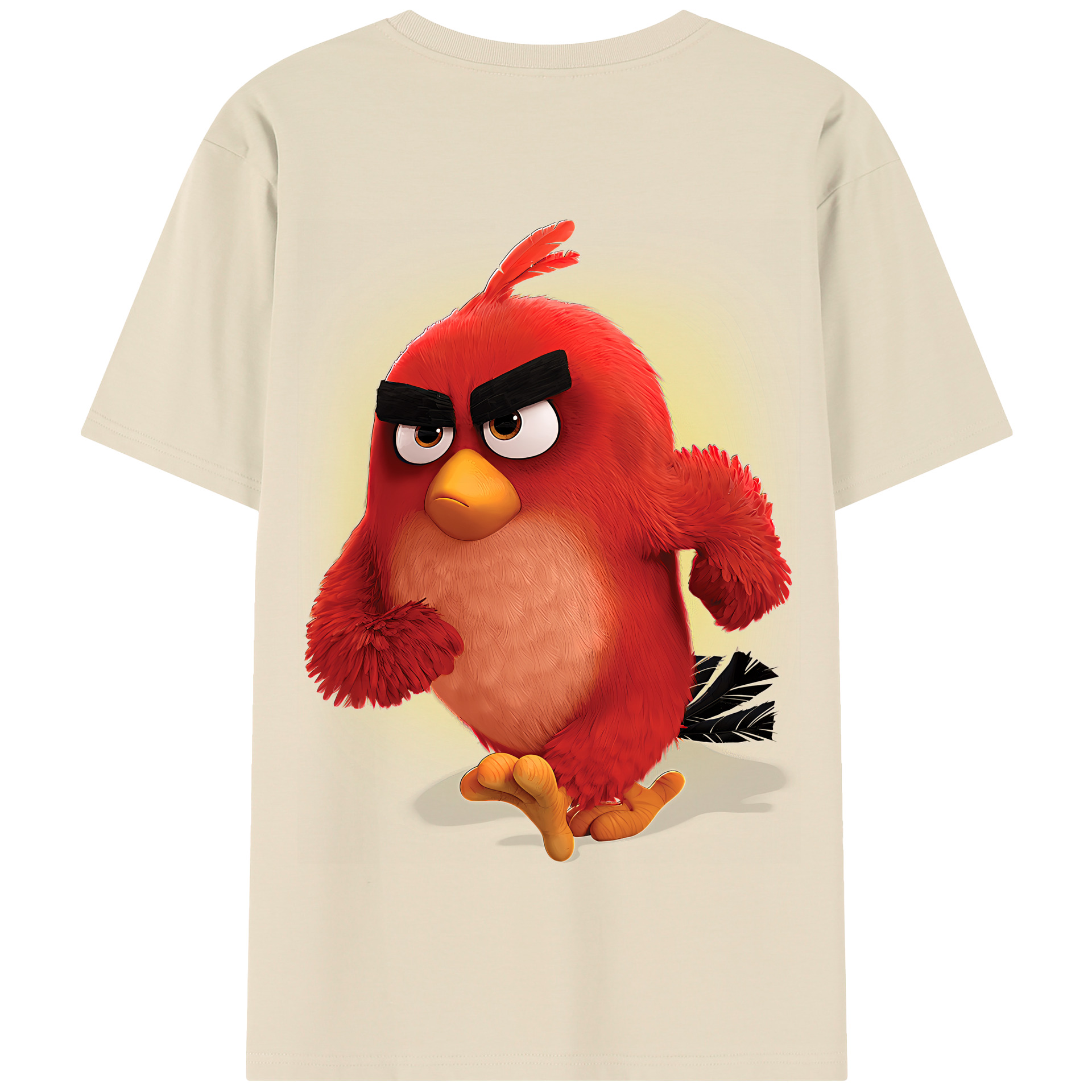 （画像用） Angry Birds アングリーバード 綿100％半袖Tシャツ（背面プリント）