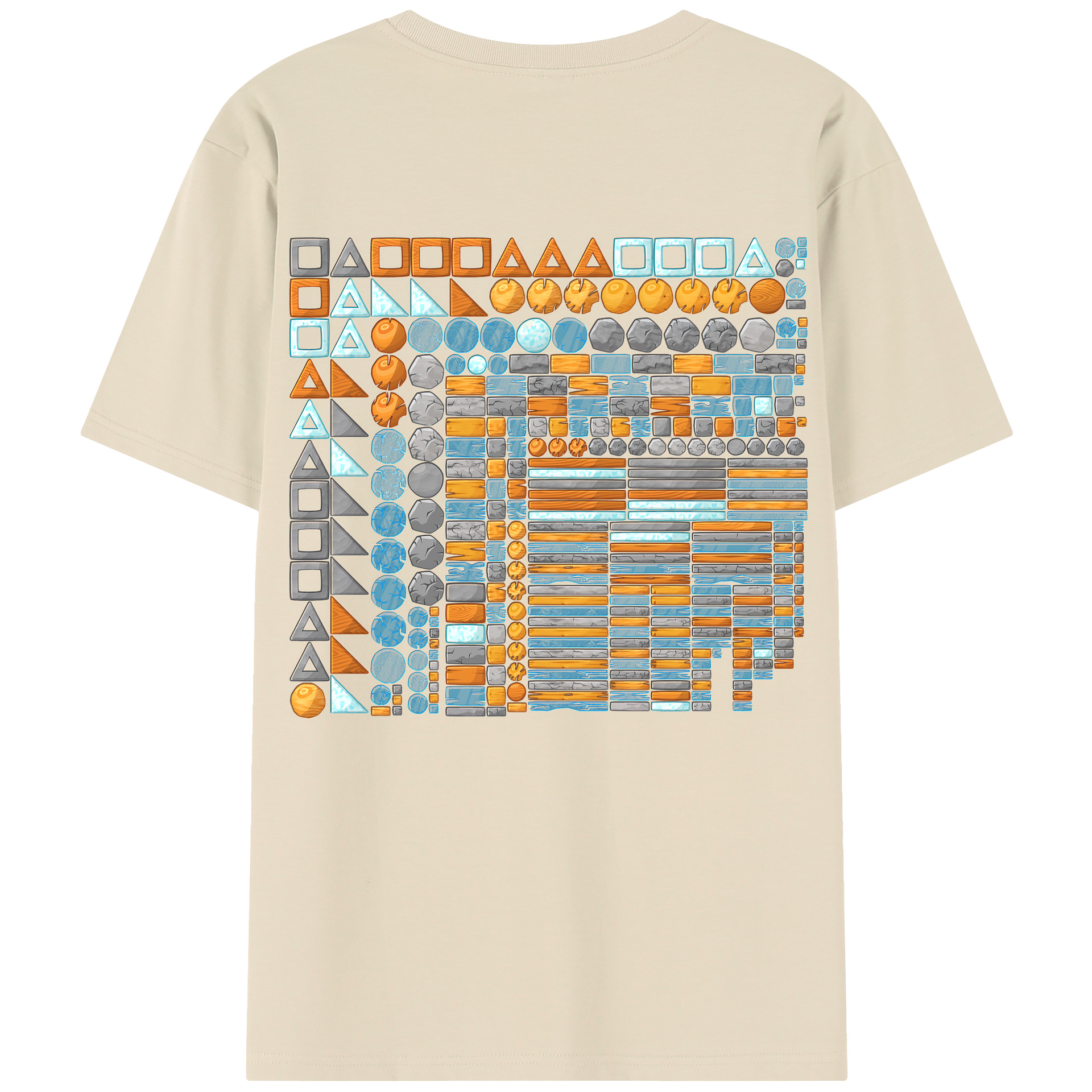 （画像用） Angry Birds アングリーバード 綿100％半袖Tシャツ（背面プリント）