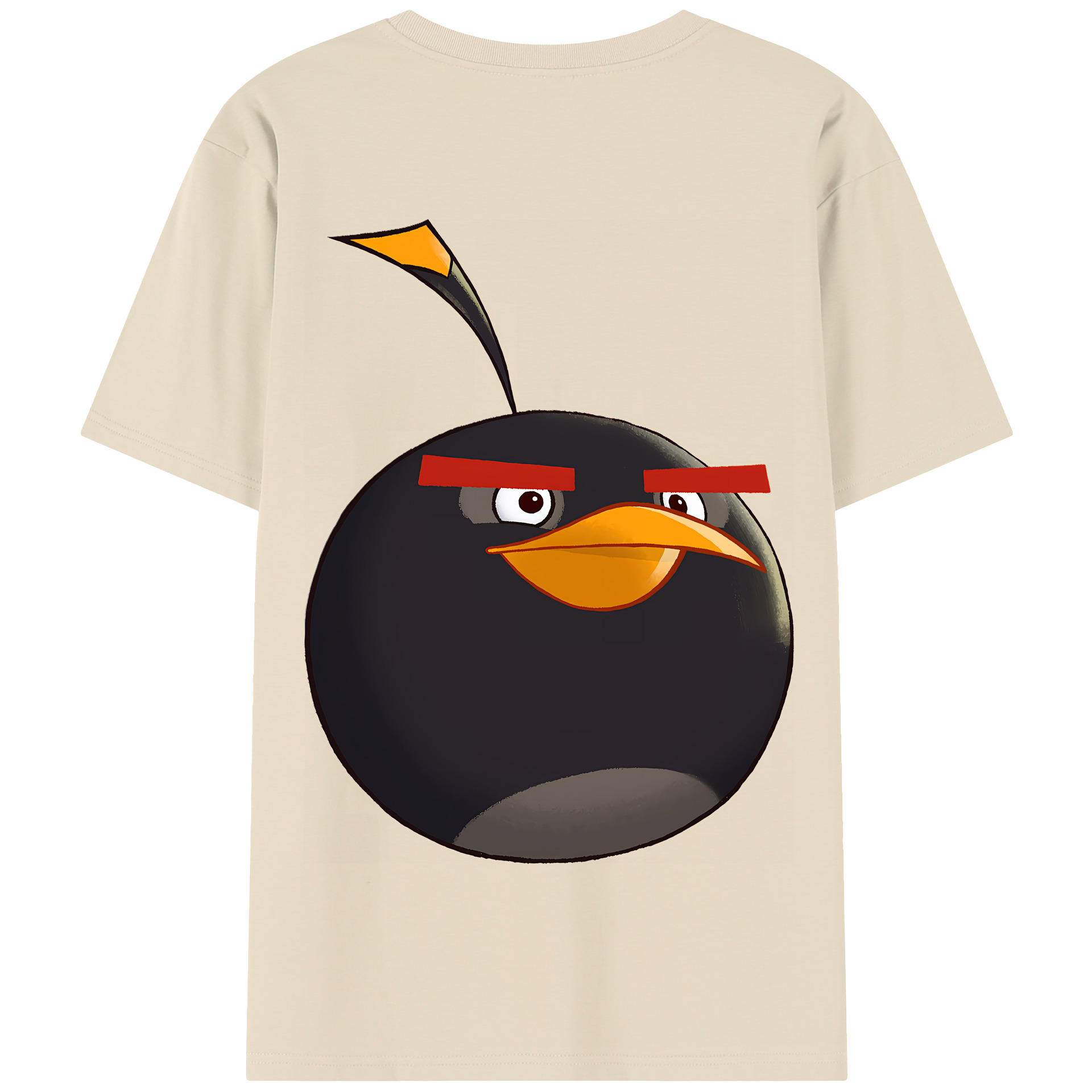 （画像用） Angry Birds アングリーバード 綿100％半袖Tシャツ（背面プリント）
