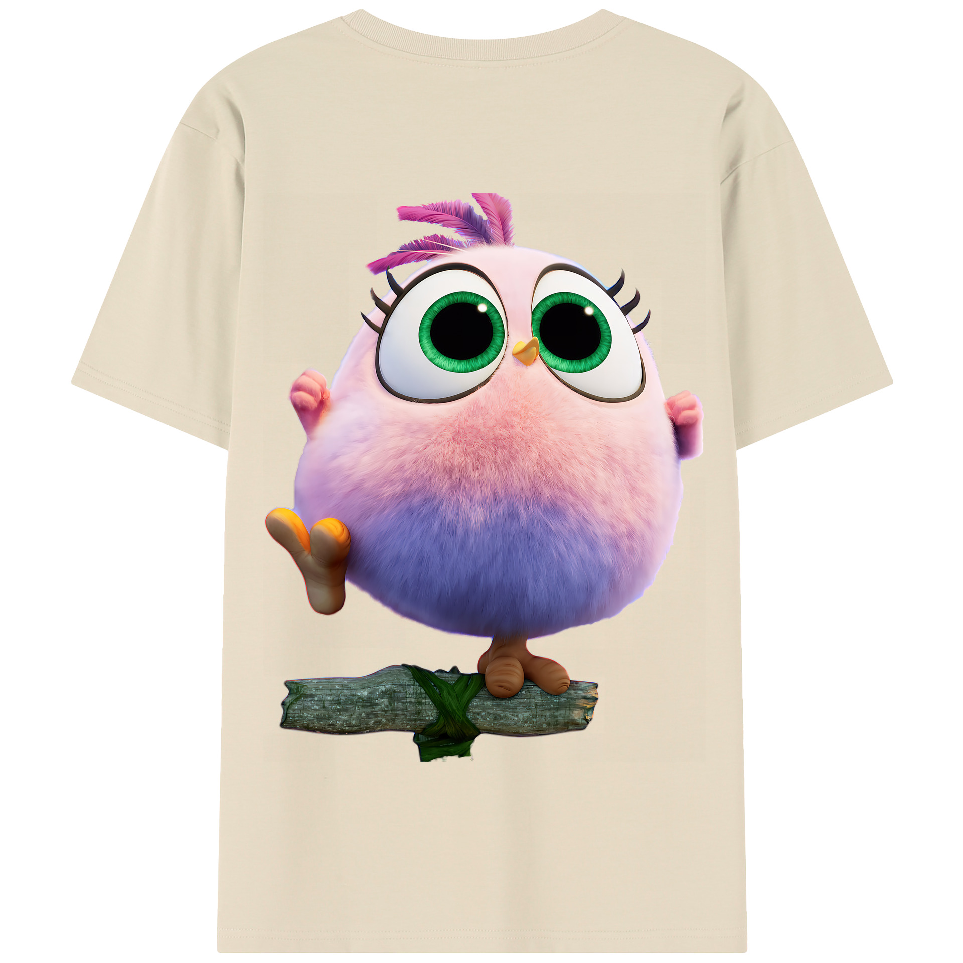 （画像用） Angry Birds アングリーバード 綿100％半袖Tシャツ（背面プリント）