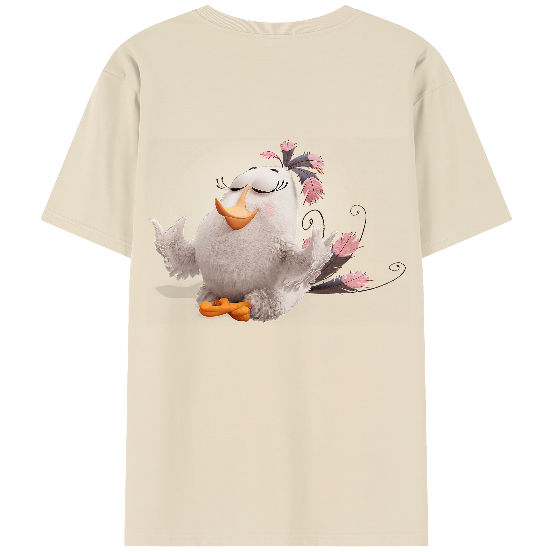 （画像用） Angry Birds アングリーバード 綿100％半袖Tシャツ（背面プリント）