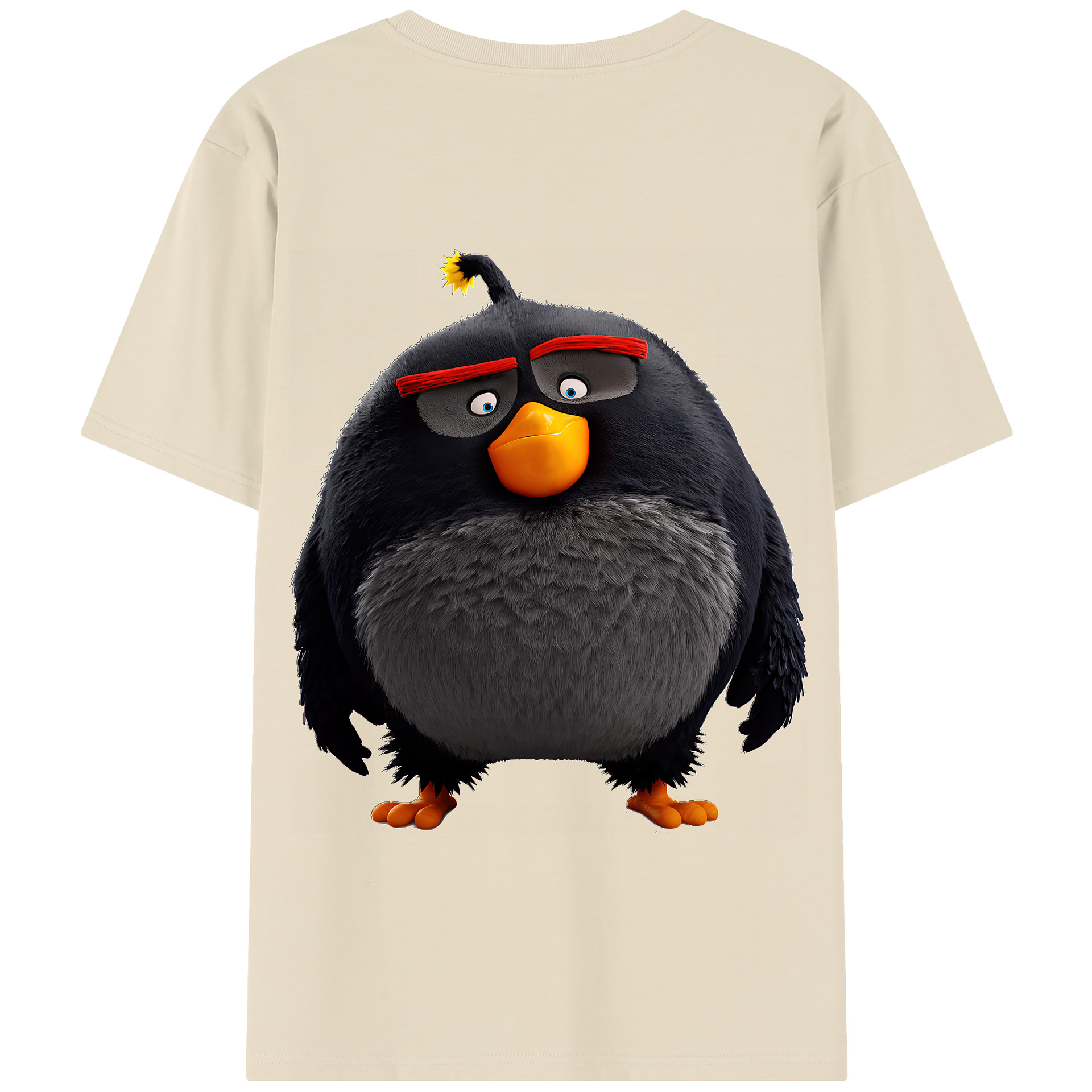 （画像用） Angry Birds アングリーバード 綿100％半袖Tシャツ（背面プリント）