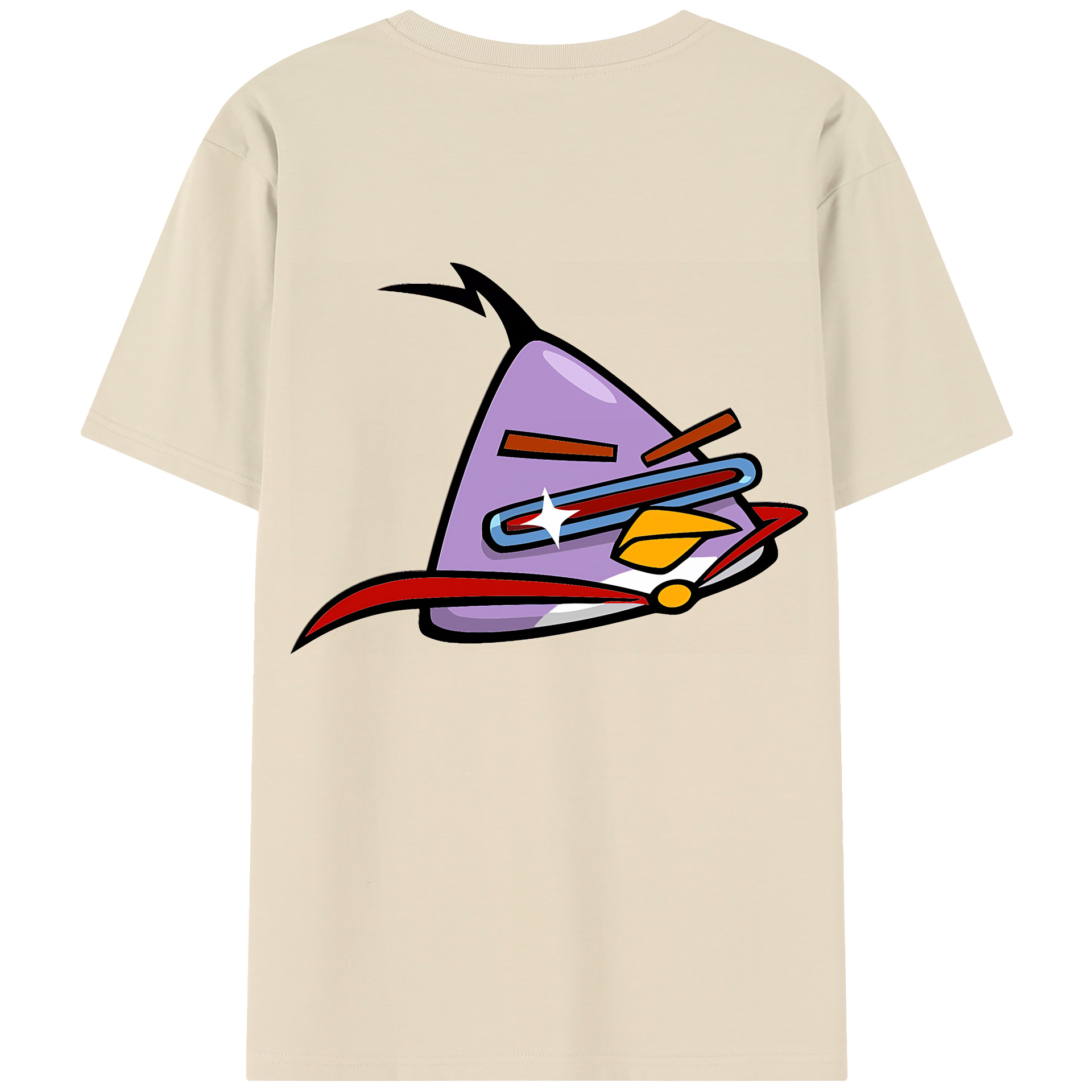 （画像用） Angry Birds アングリーバード 綿100％半袖Tシャツ（背面プリント）