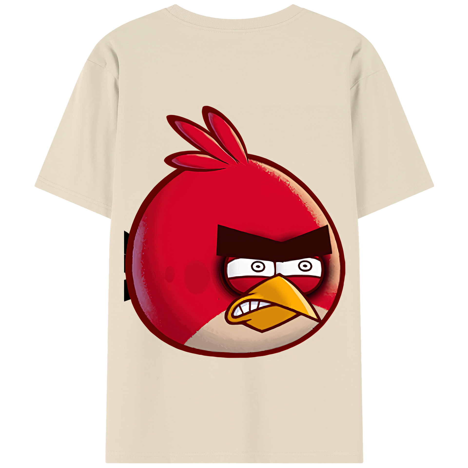 （画像用） Angry Birds アングリーバード 綿100％半袖Tシャツ（背面プリント）