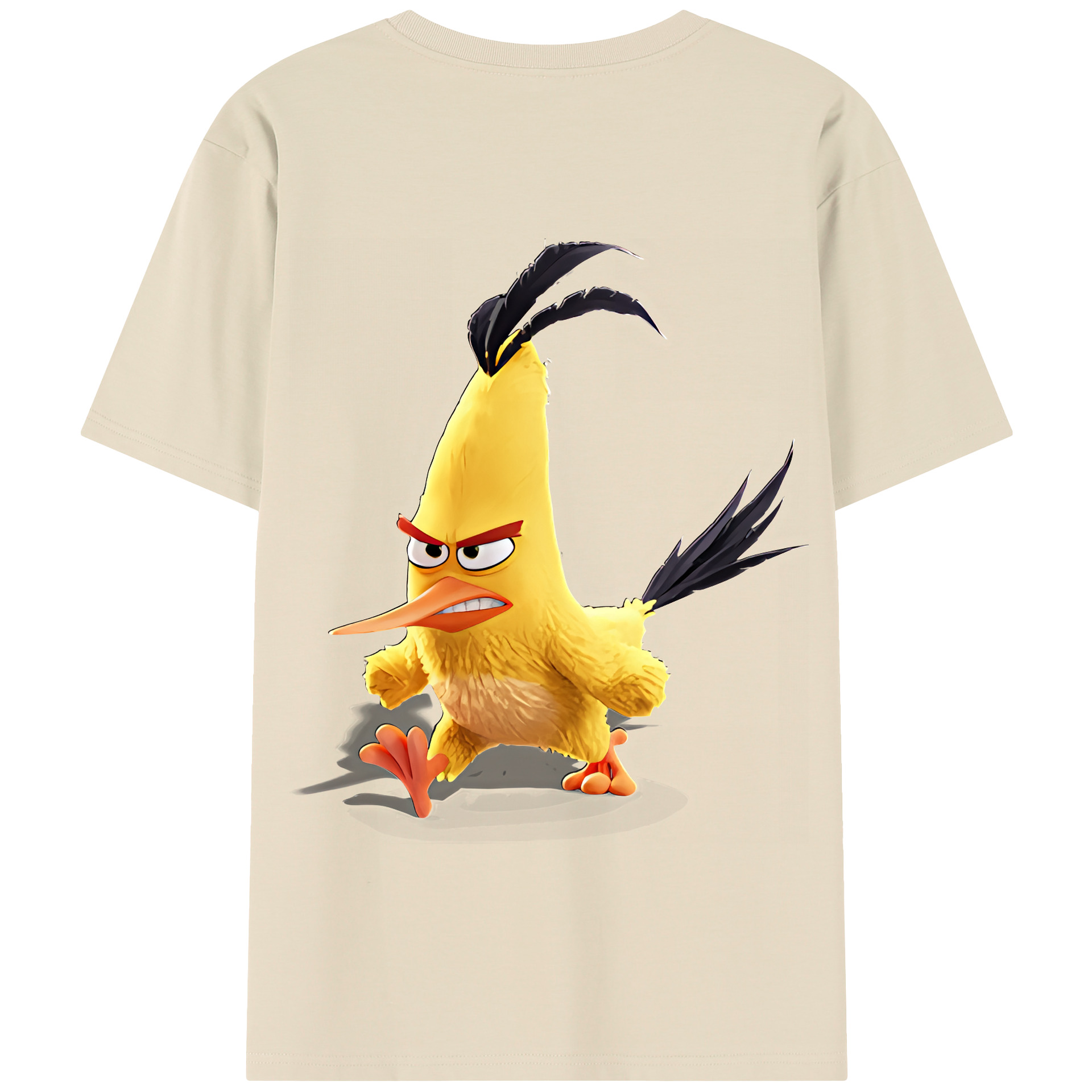 （画像用） Angry Birds アングリーバード 綿100％半袖Tシャツ（背面プリント）