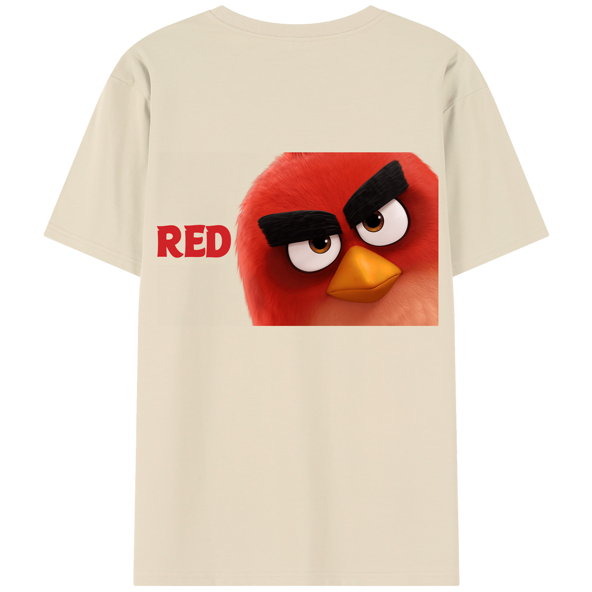 （画像用） Angry Birds アングリーバード 綿100％半袖Tシャツ（背面プリント）