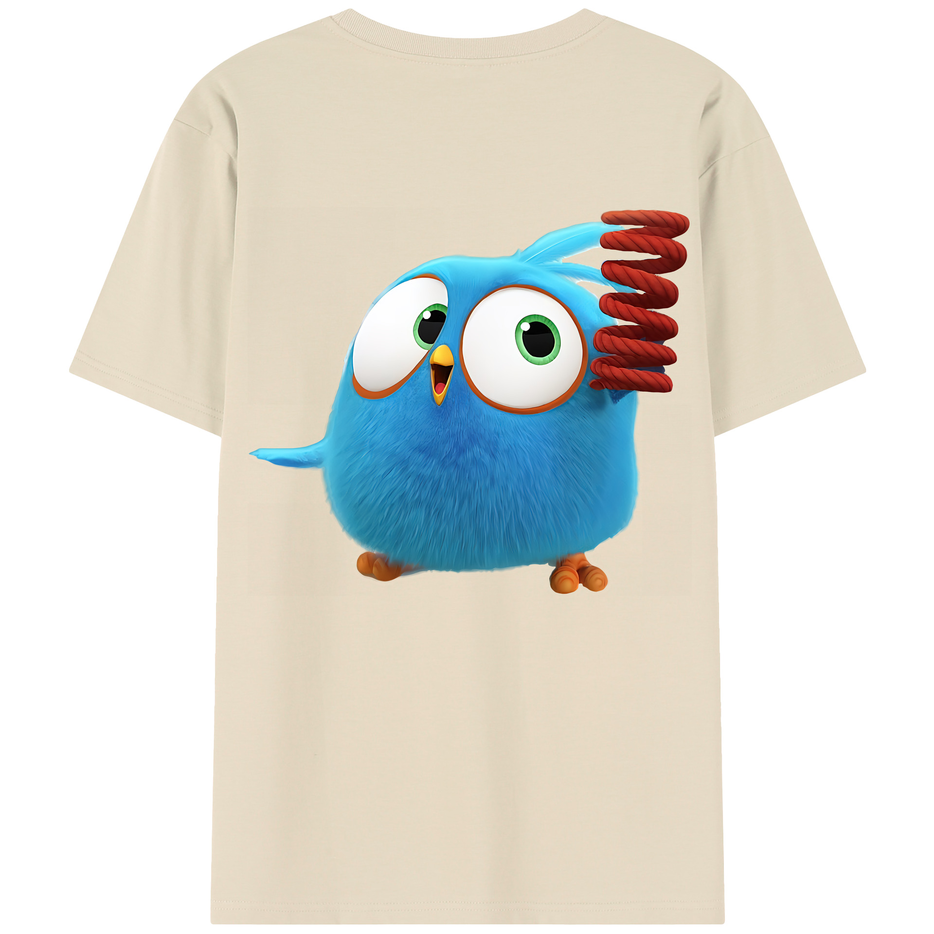 （画像用） Angry Birds アングリーバード 綿100％半袖Tシャツ（背面プリント）