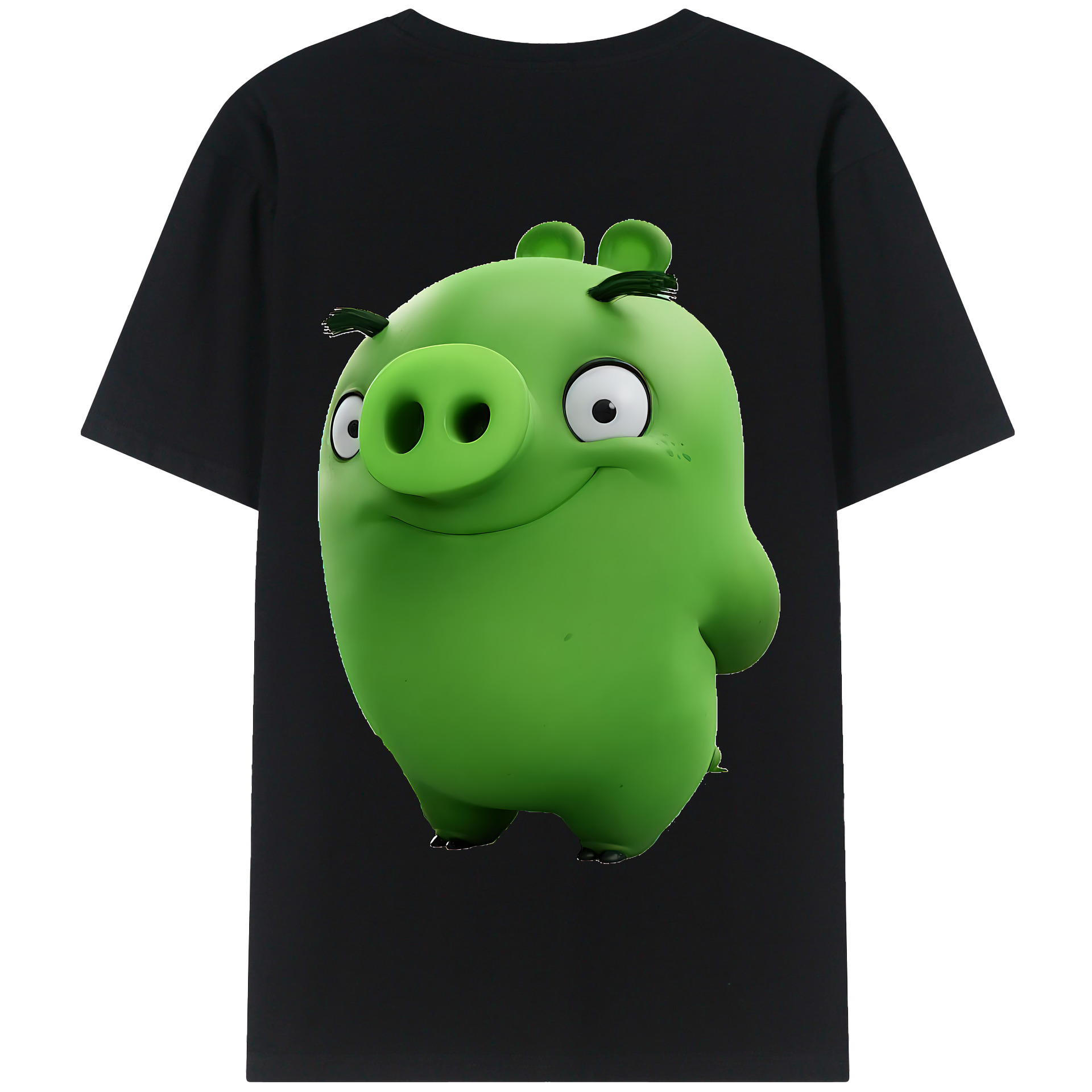 （画像用） Angry Birds アングリーバード 綿100％半袖Tシャツ（背面プリント）