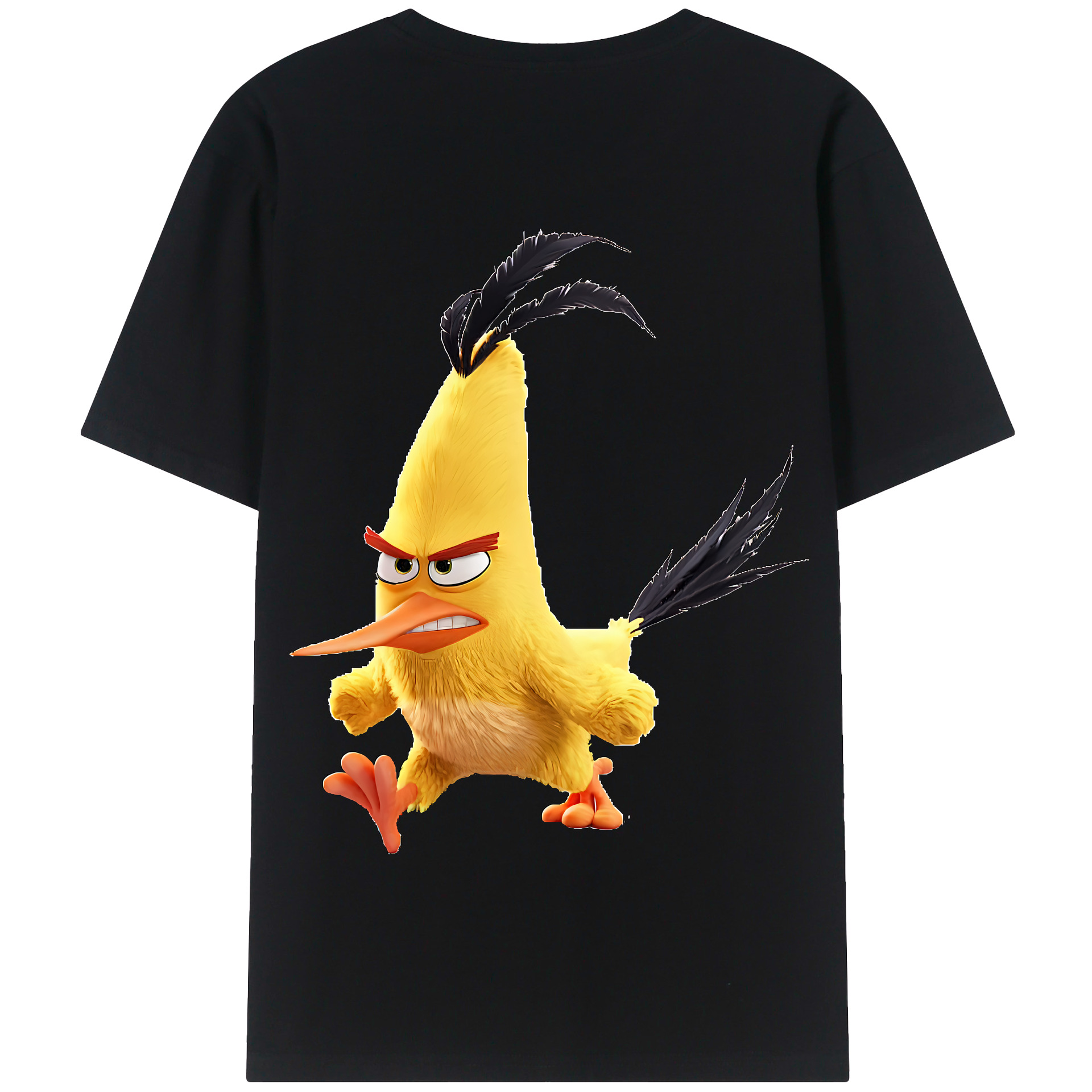 （画像用） Angry Birds アングリーバード 綿100％半袖Tシャツ（背面プリント）