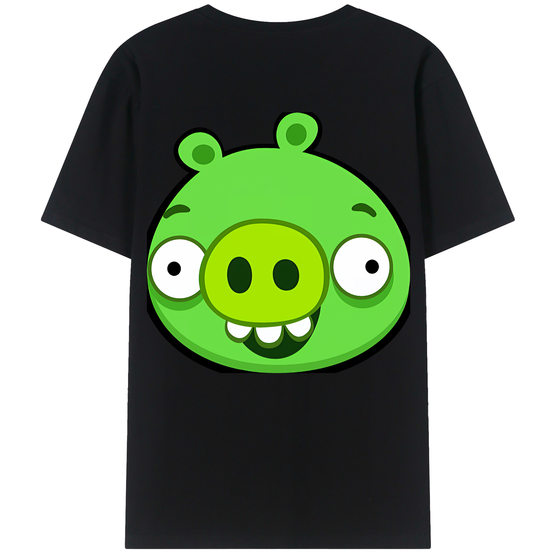 （画像用） Angry Birds アングリーバード 綿100％半袖Tシャツ（背面プリント）