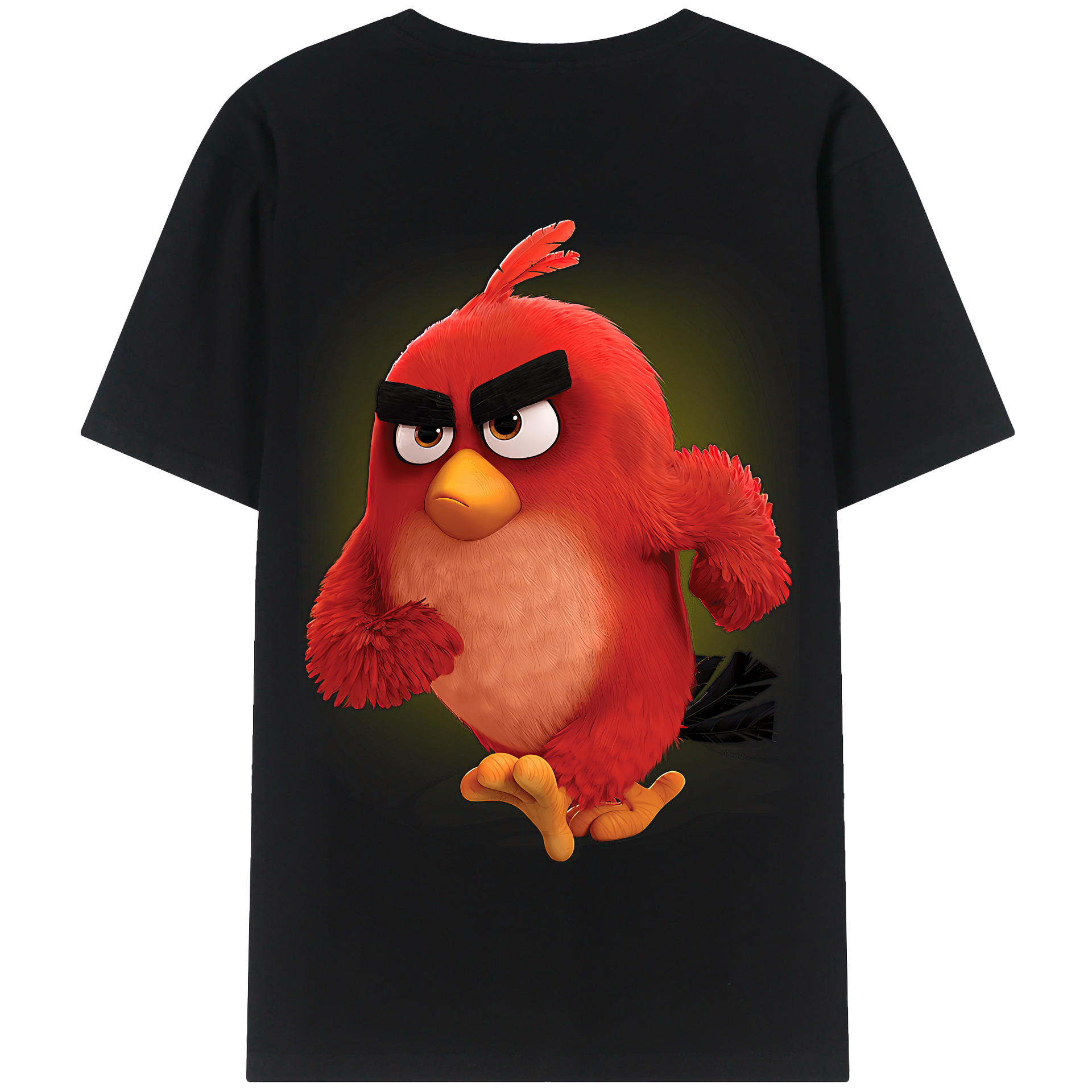 （画像用） Angry Birds アングリーバード 綿100％半袖Tシャツ（背面プリント）
