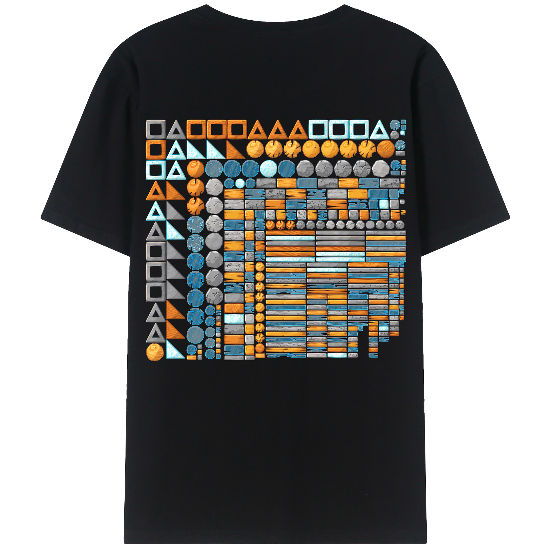 （画像用） Angry Birds アングリーバード 綿100％半袖Tシャツ（背面プリント）