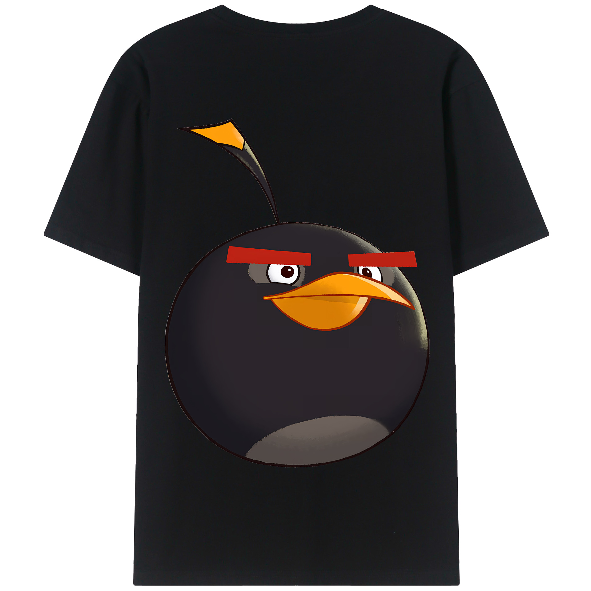 （画像用） Angry Birds アングリーバード 綿100％半袖Tシャツ（背面プリント）