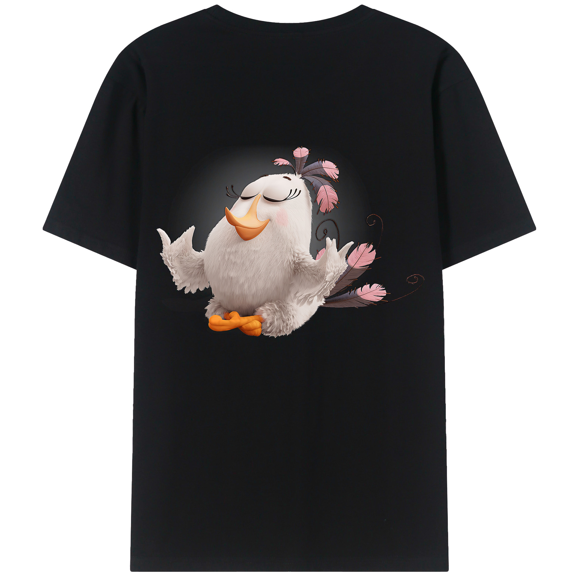 （画像用） Angry Birds アングリーバード 綿100％半袖Tシャツ（背面プリント）