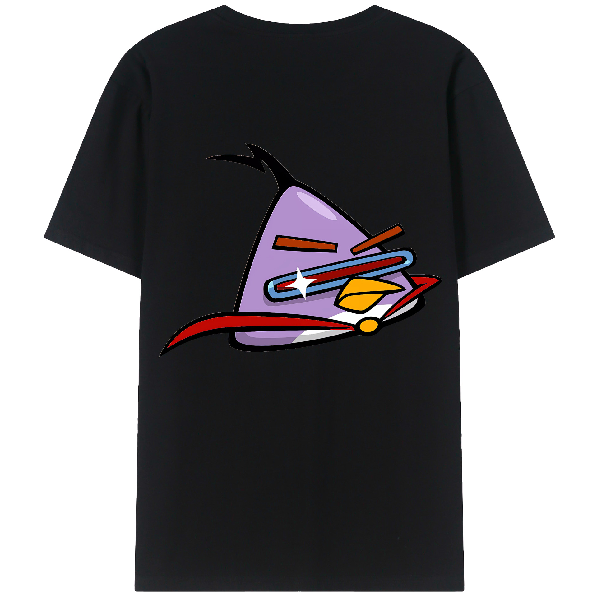 （画像用） Angry Birds アングリーバード 綿100％半袖Tシャツ（背面プリント）