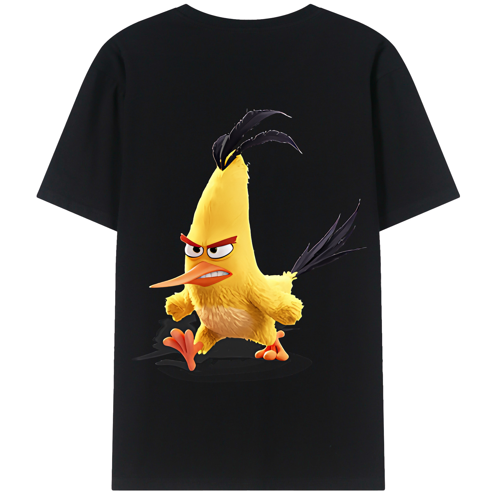 （画像用） Angry Birds アングリーバード 綿100％半袖Tシャツ（背面プリント）