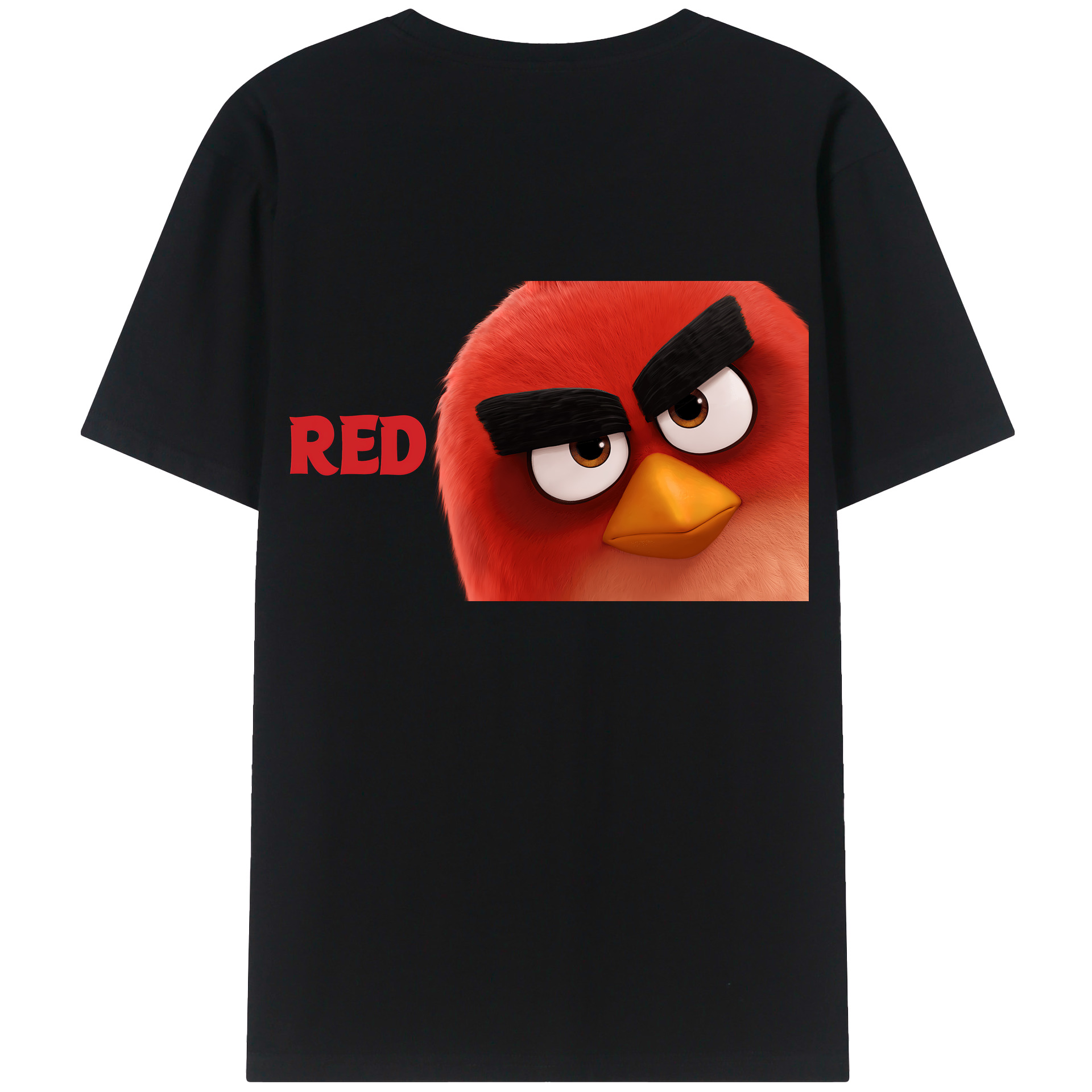 （画像用） Angry Birds アングリーバード 綿100％半袖Tシャツ（背面プリント）