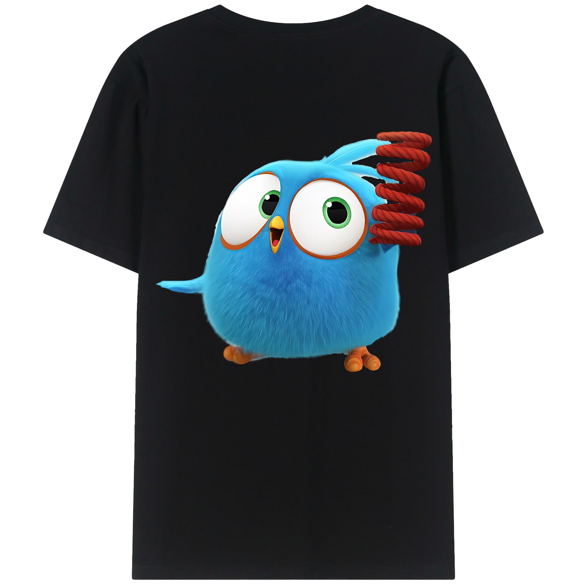 （画像用） Angry Birds アングリーバード 綿100％半袖Tシャツ（背面プリント）