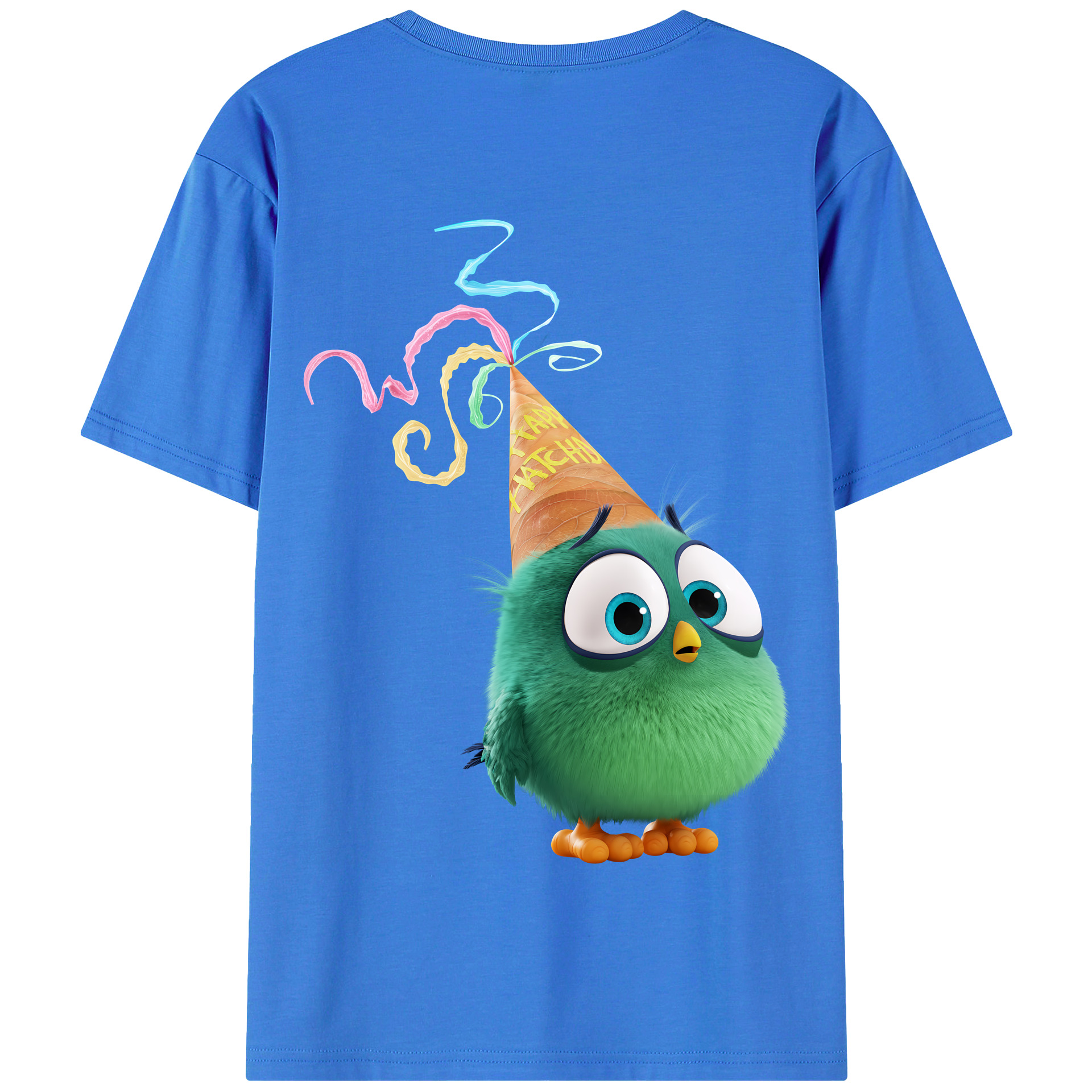 （画像用） Angry Birds アングリーバード 綿100％半袖Tシャツ（背面プリント）