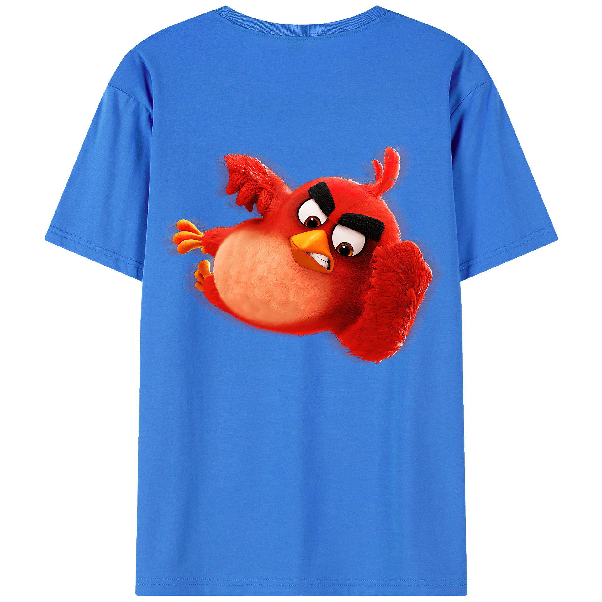 （画像用） Angry Birds アングリーバード 綿100％半袖Tシャツ（背面プリント）