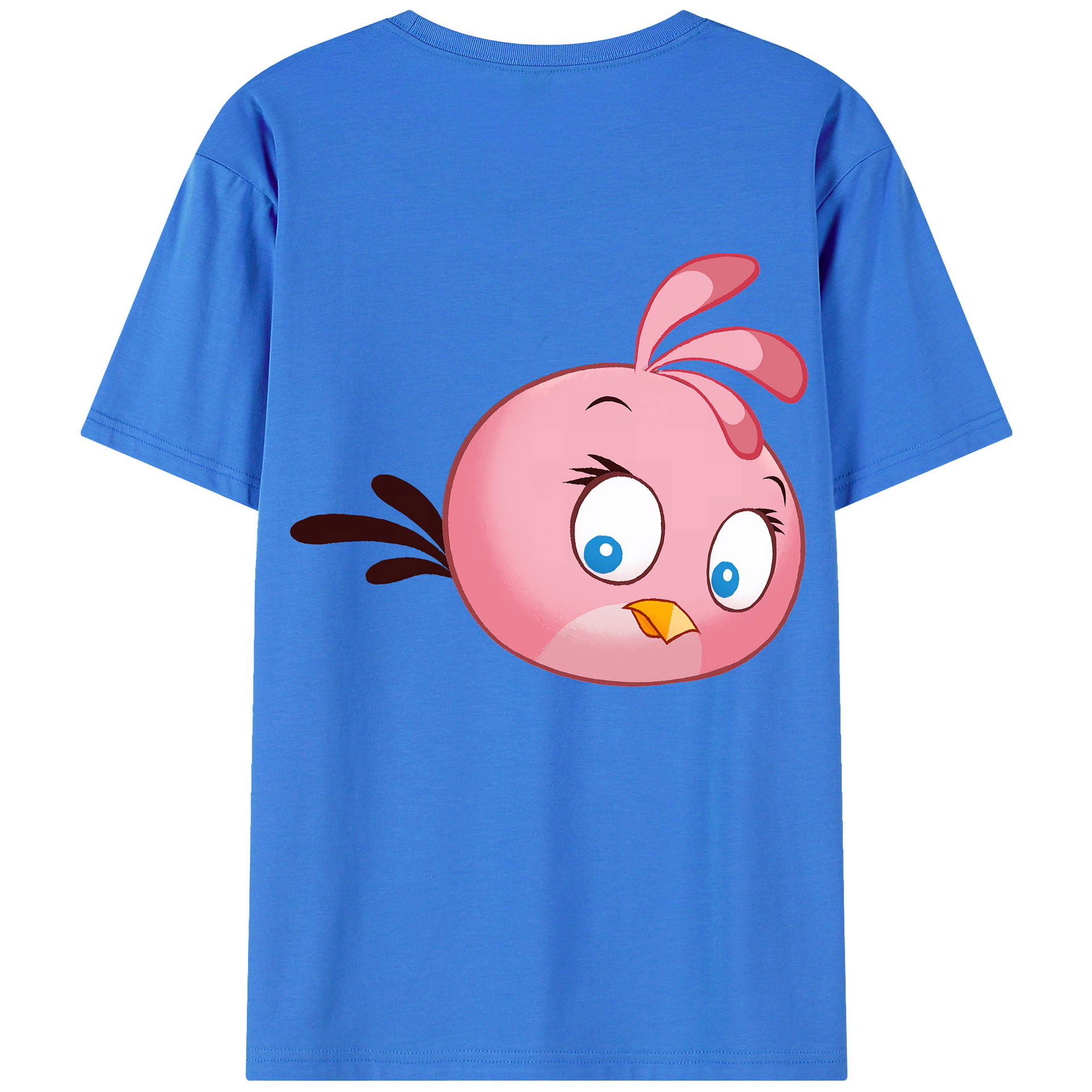 （画像用） Angry Birds アングリーバード 綿100％半袖Tシャツ（背面プリント）
