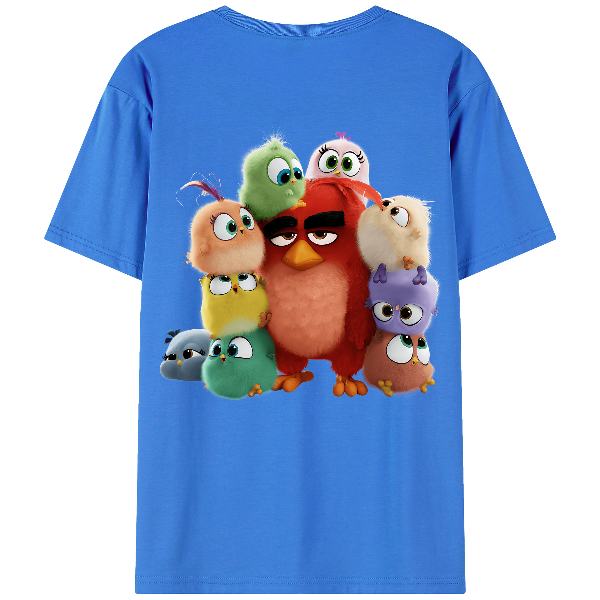 （画像用） Angry Birds アングリーバード 綿100％半袖Tシャツ（背面プリント）
