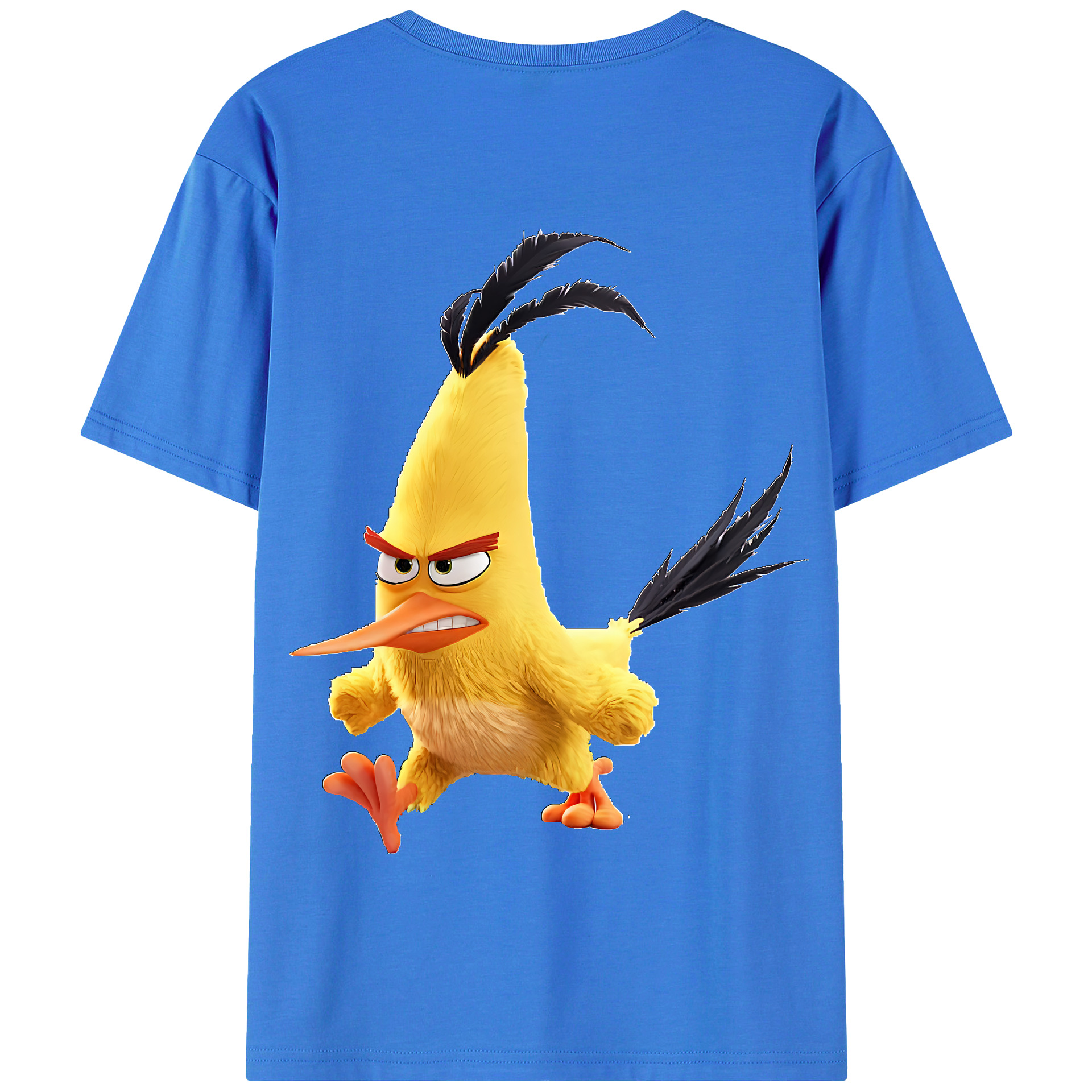 （画像用） Angry Birds アングリーバード 綿100％半袖Tシャツ（背面プリント）
