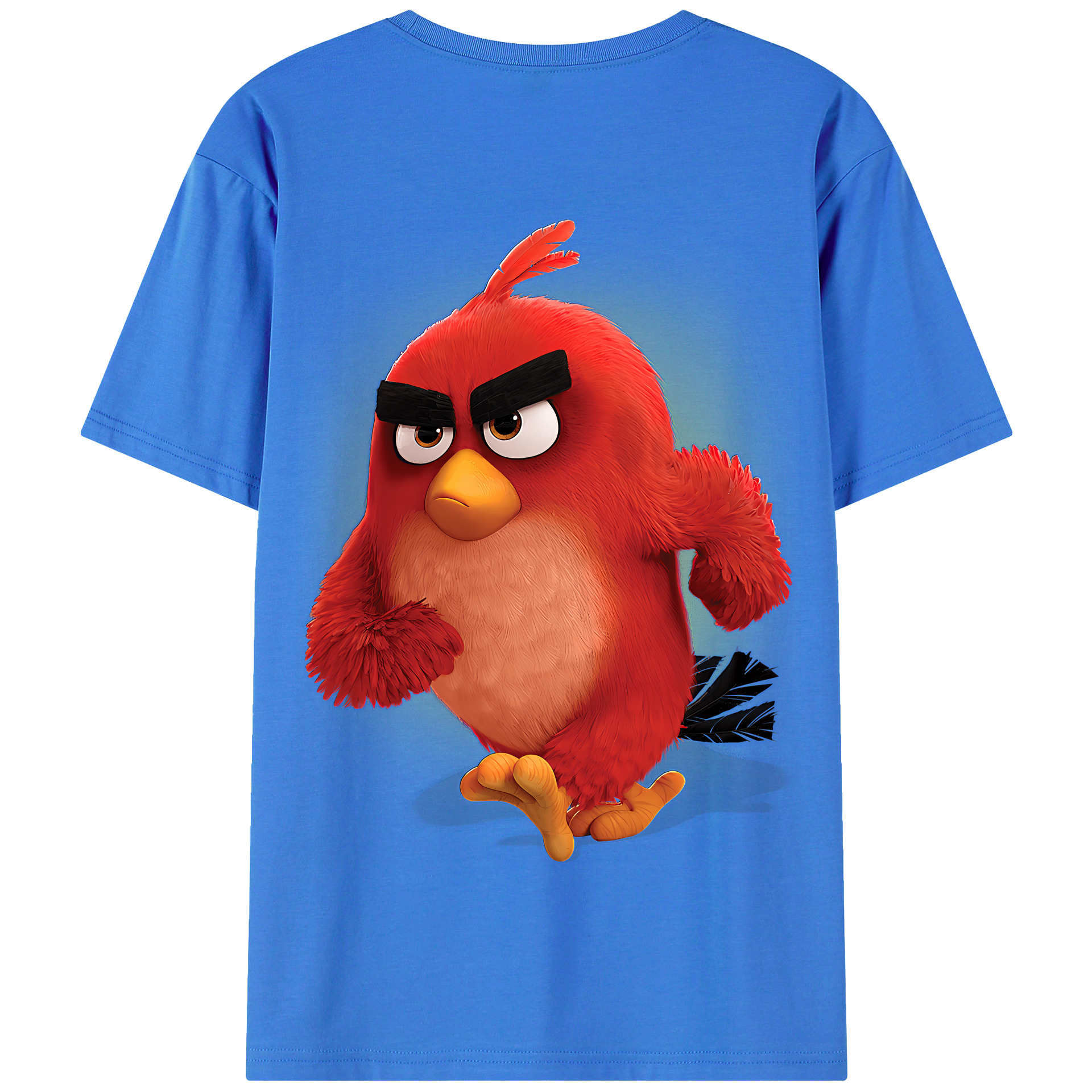 （画像用） Angry Birds アングリーバード 綿100％半袖Tシャツ（背面プリント）