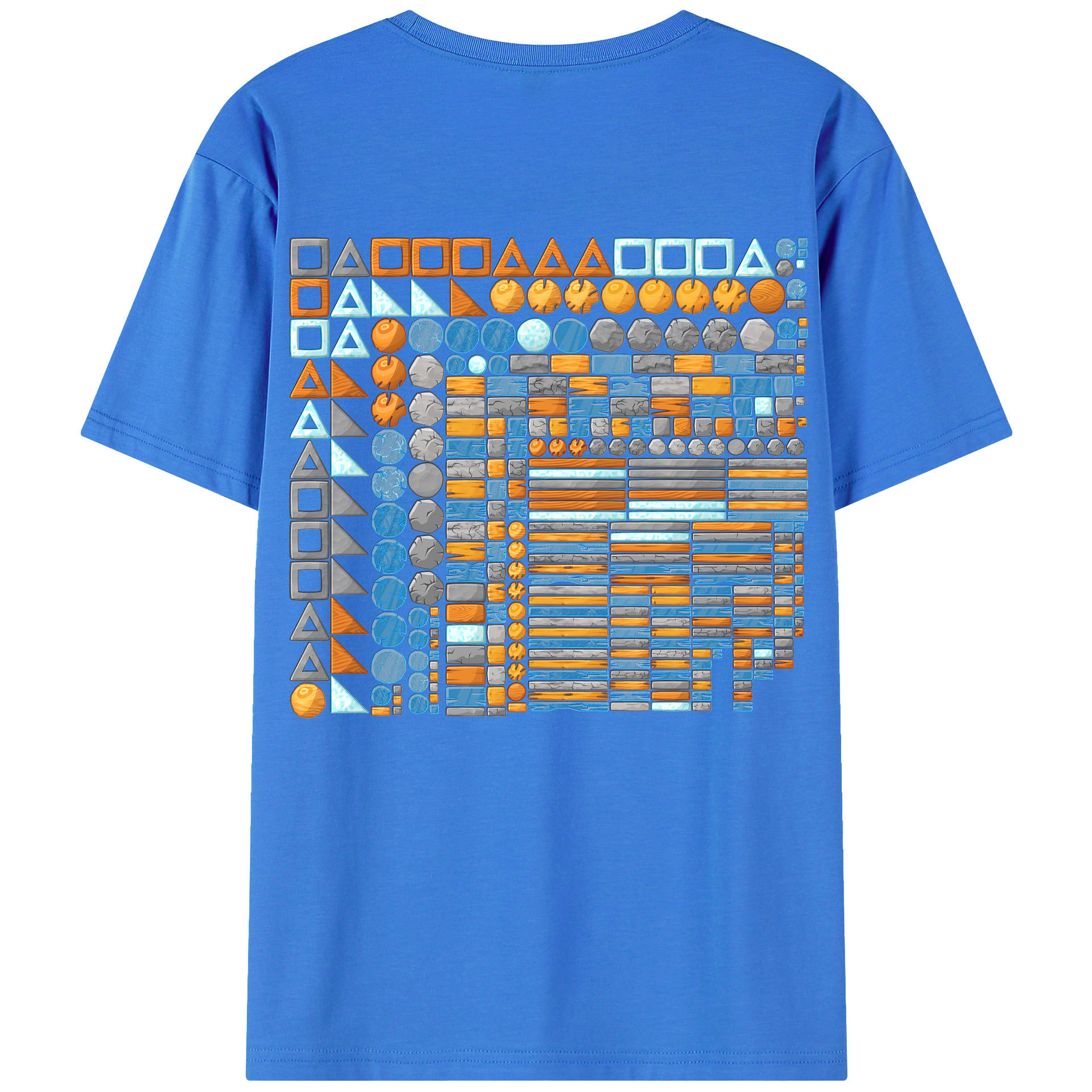 （画像用） Angry Birds アングリーバード 綿100％半袖Tシャツ（背面プリント）