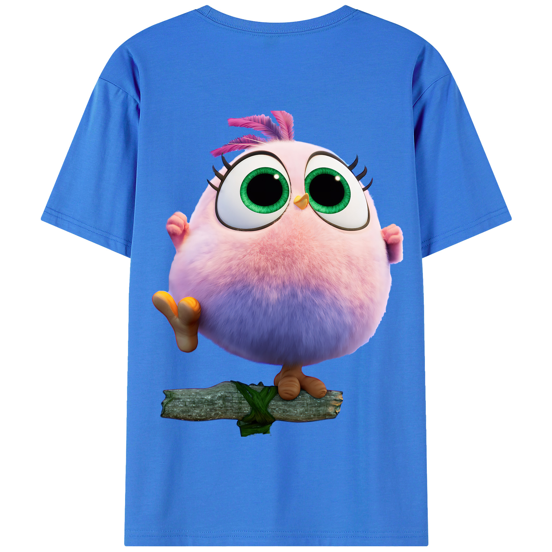 （画像用） Angry Birds アングリーバード 綿100％半袖Tシャツ（背面プリント）
